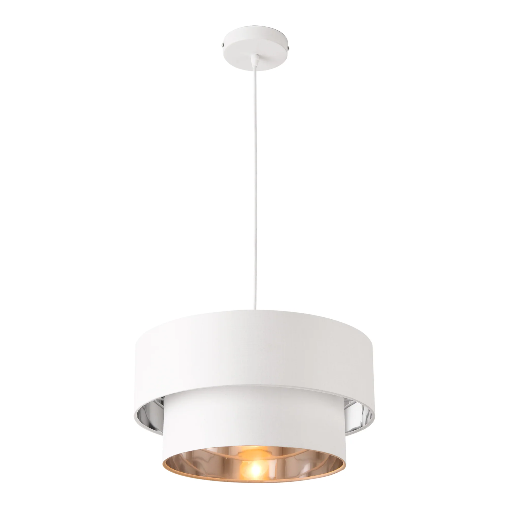 Design hanglamp Lopar 149 cm metaal en stof E27 - verschillende kleuren en maten - Image 2