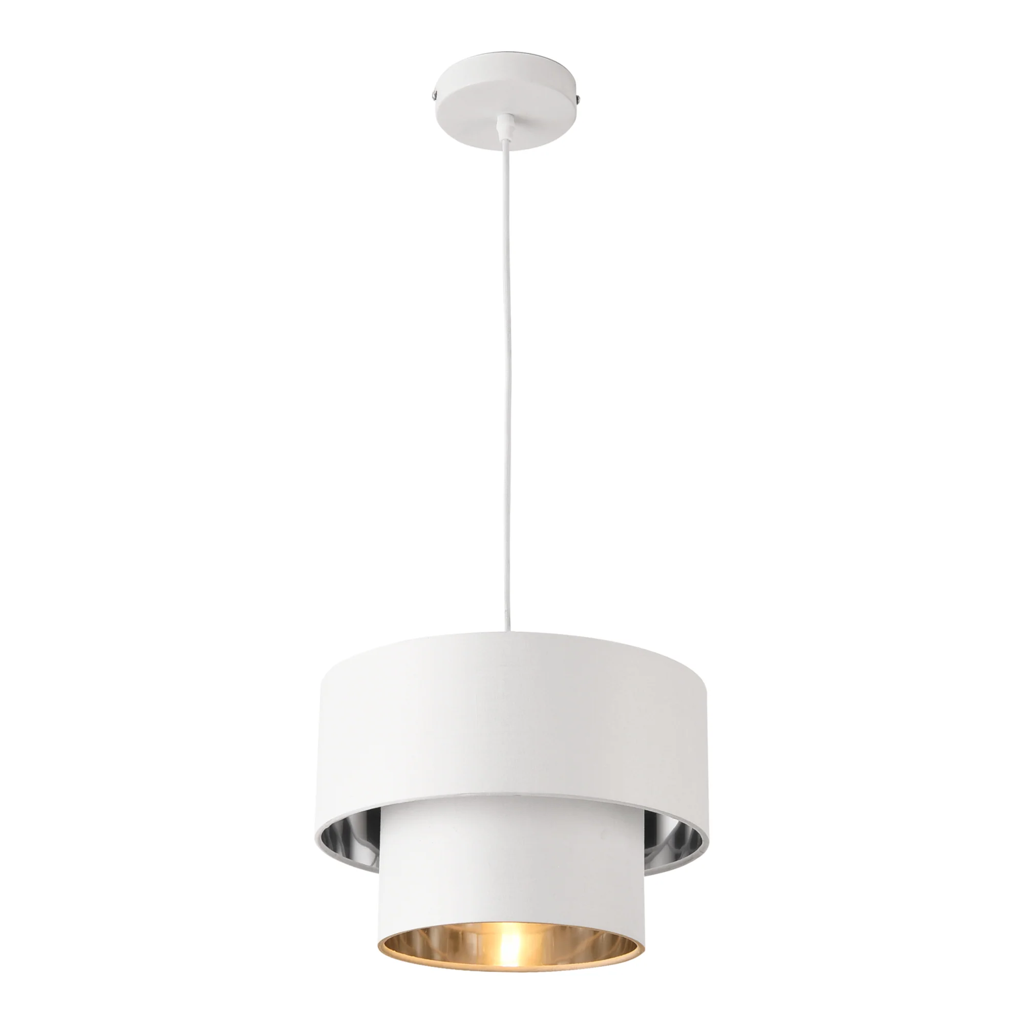 Design hanglamp Lopar 149 cm metaal en stof E27 - verschillende kleuren en maten - Image 3
