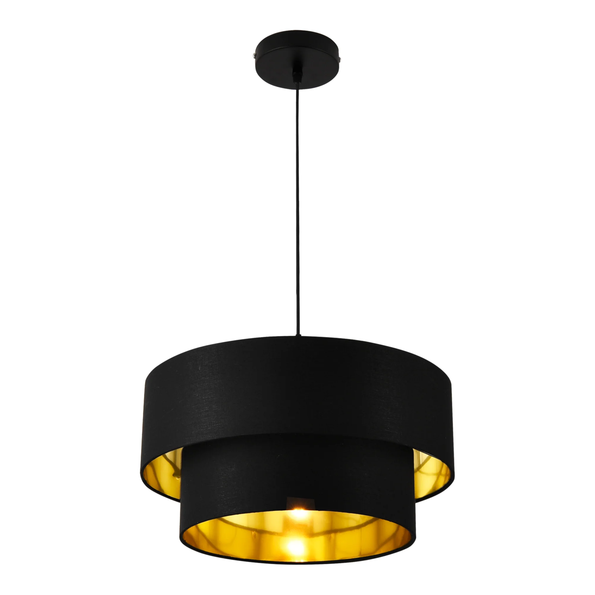 Design hanglamp Lopar 149 cm metaal en stof E27 - verschillende kleuren en maten - Image 4