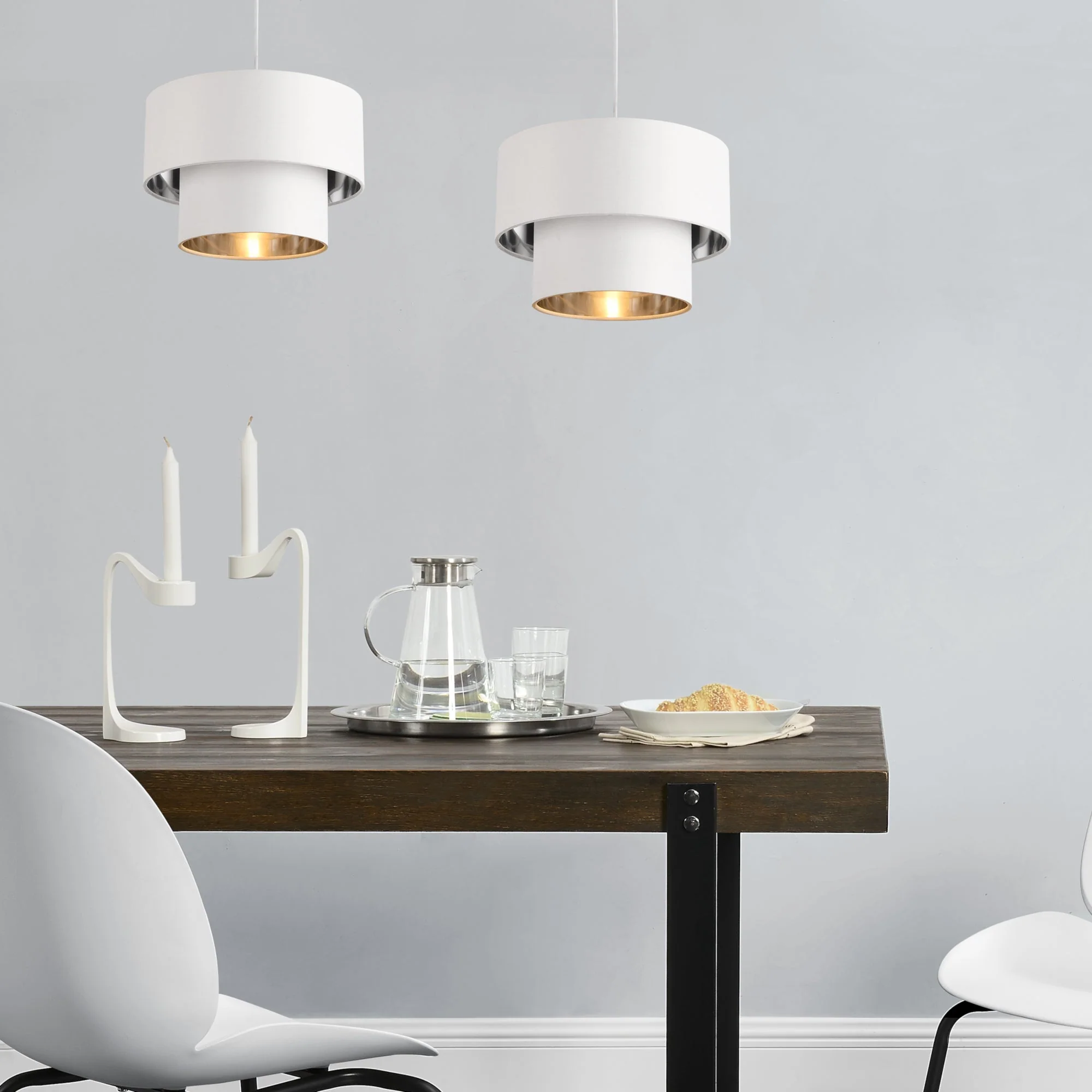 Design hanglamp Lopar 149 cm metaal en stof E27 - verschillende kleuren en maten - Image 7