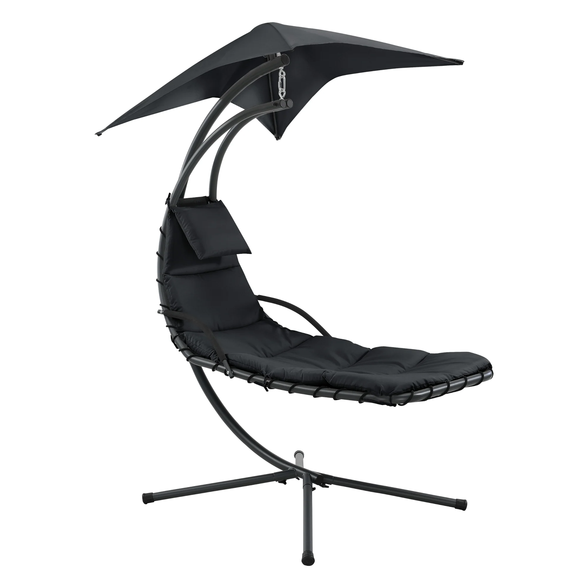 Hangmat met luifel en standaard 166x116x210 cm - 3 varianten - Image 3