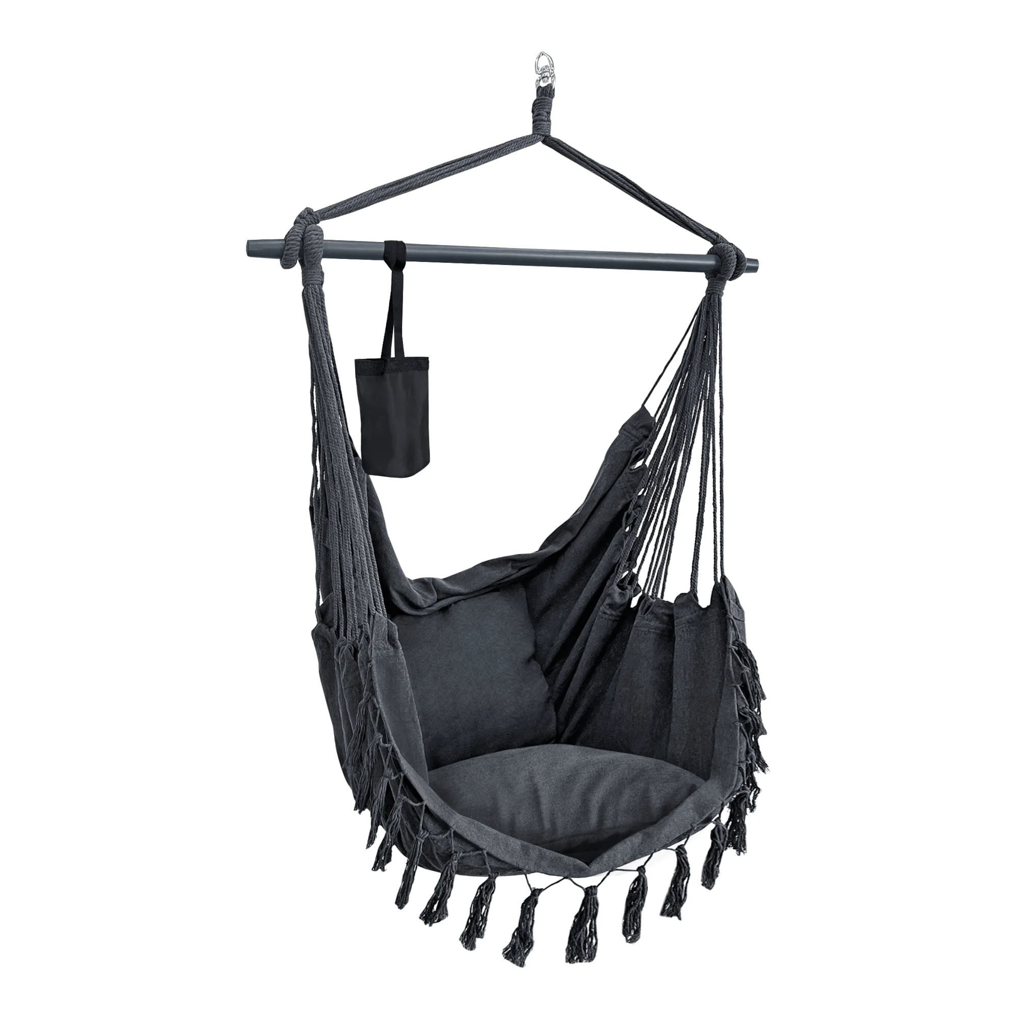 [en.casa] Hangstoel Aranga met 2 kussens max 120 kg - 2 varianten - Image 2