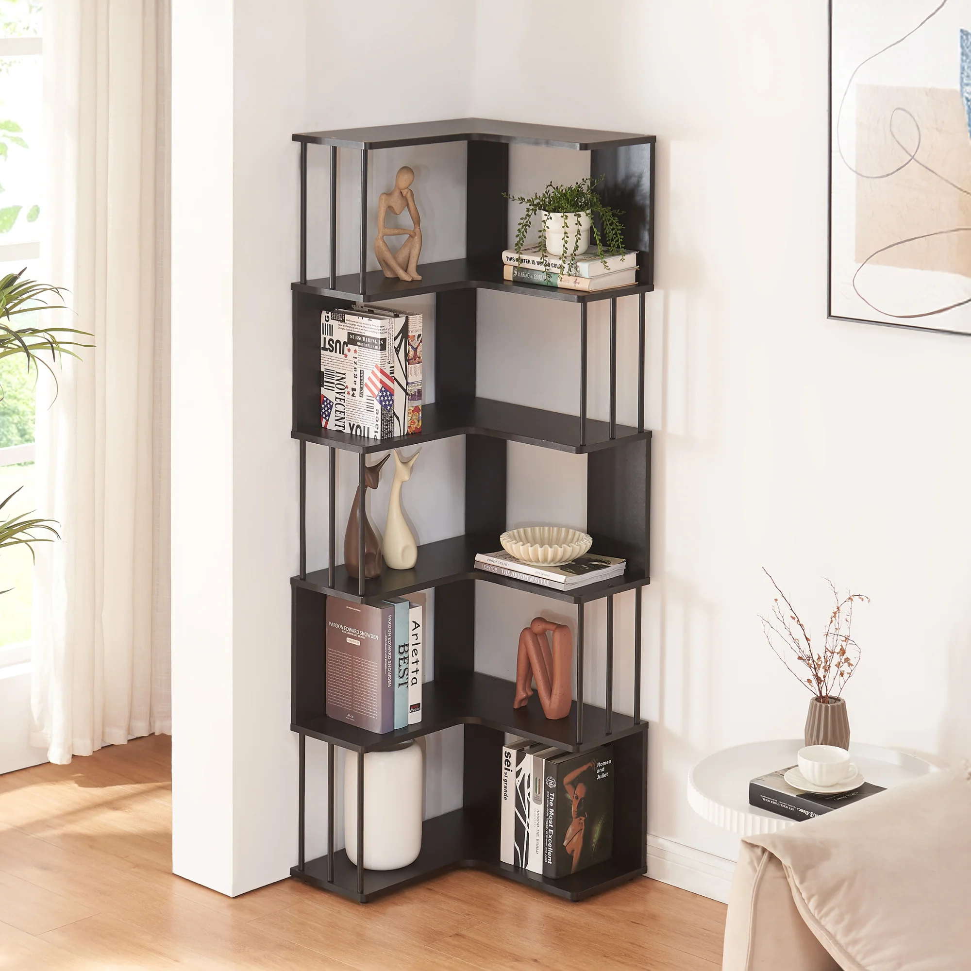 Boekenkast Afrel 160x54x54 cm [en.casa] - Image 2