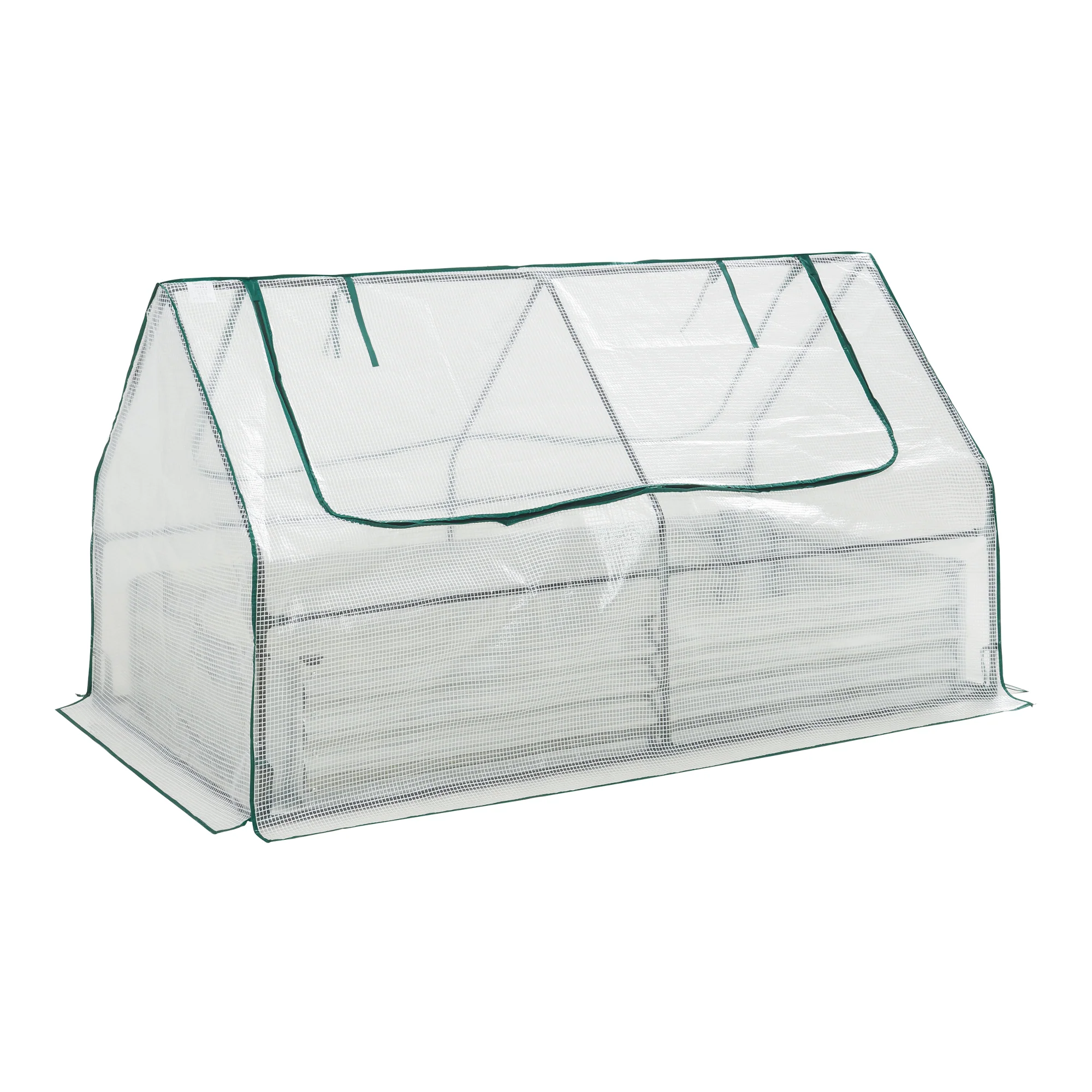 Plantenbak Balsorano verhoogde moestuinbak met foliekas 180x90x98 cm verzinkt staal [en.casa] - Image 2