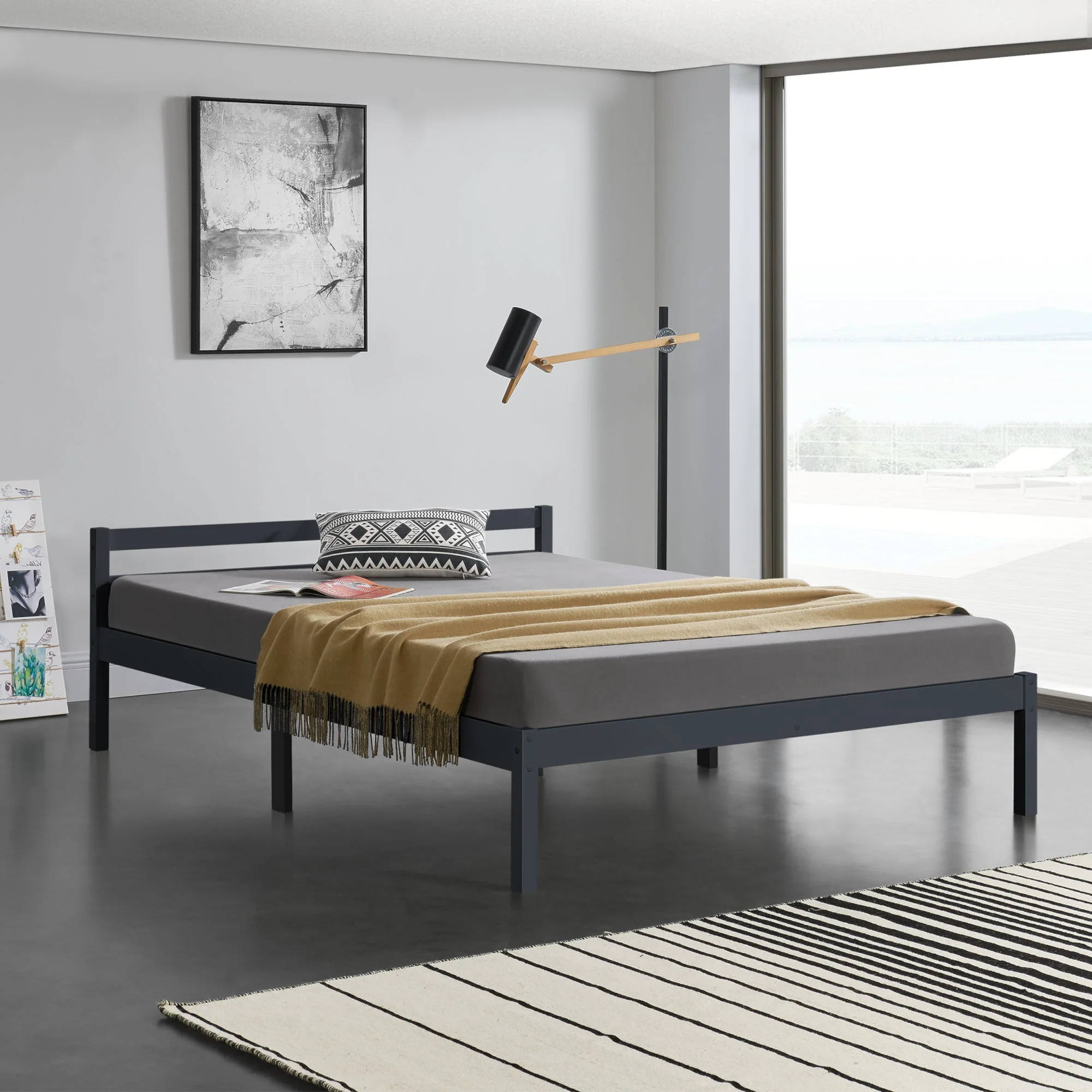 Houten bed Nakkila grenen met bedbodem - 18 varianten - Image 22