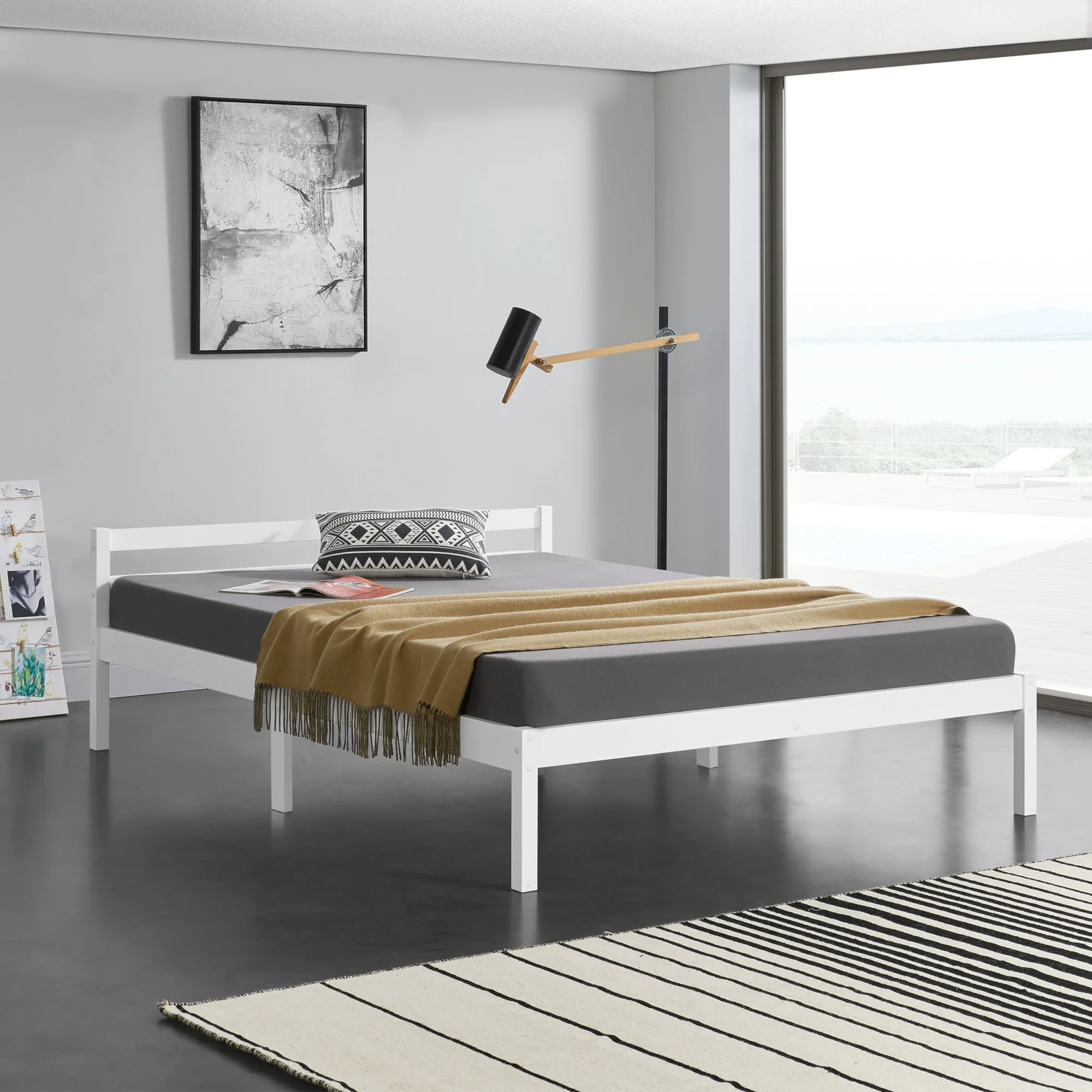 Houten bed Nakkila grenen met bedbodem - 18 varianten - Image 28