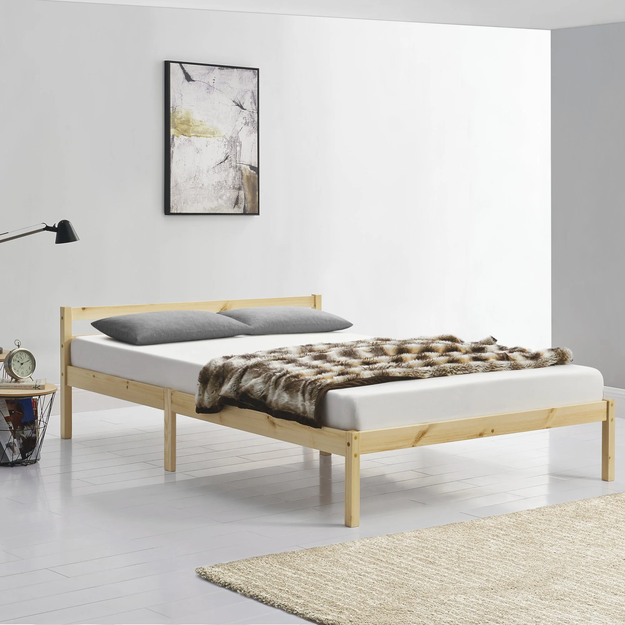 Houten bed Nakkila grenen met bedbodem - 18 varianten - Image 34