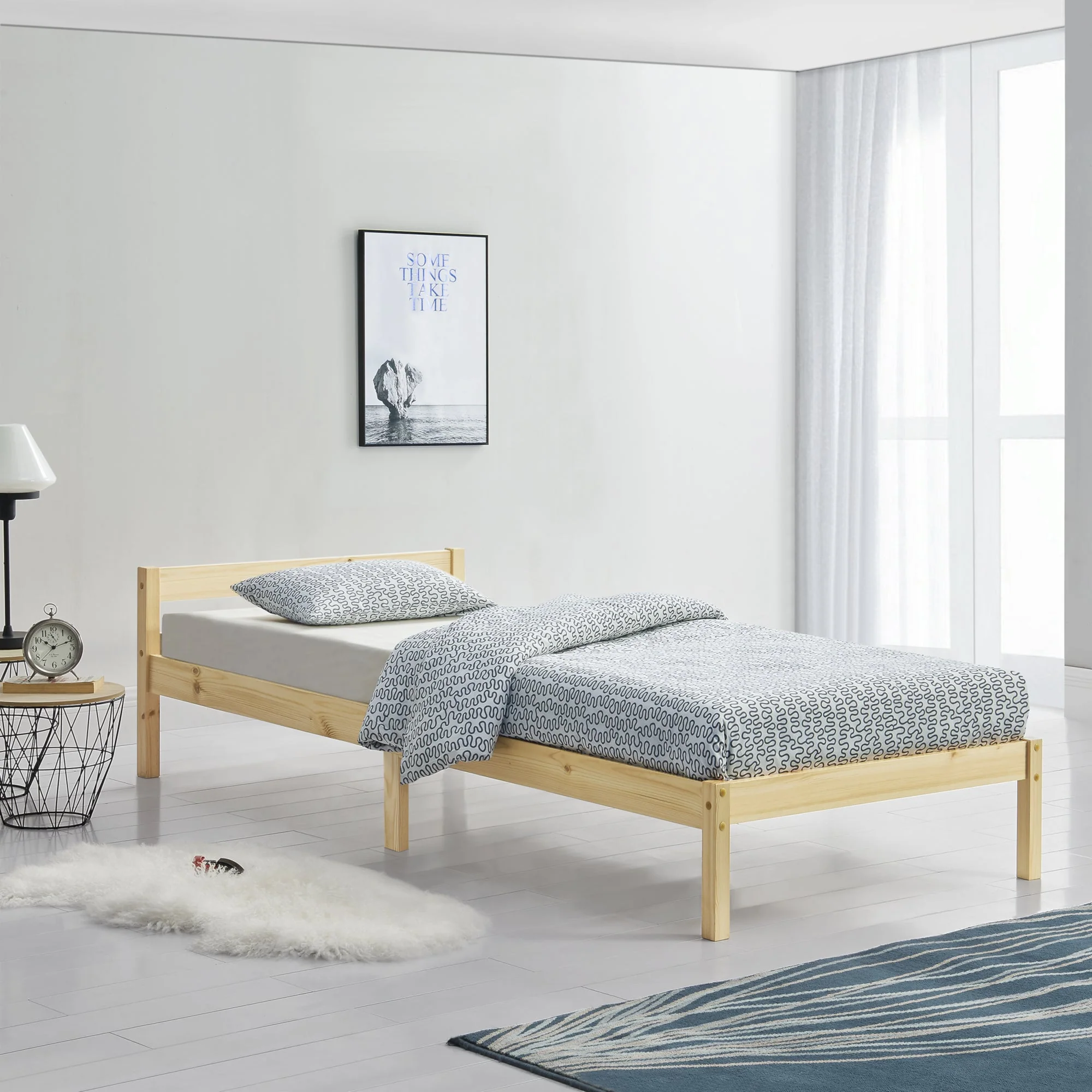 Houten bed Nakkila grenen met bedbodem - 18 varianten - Image 36