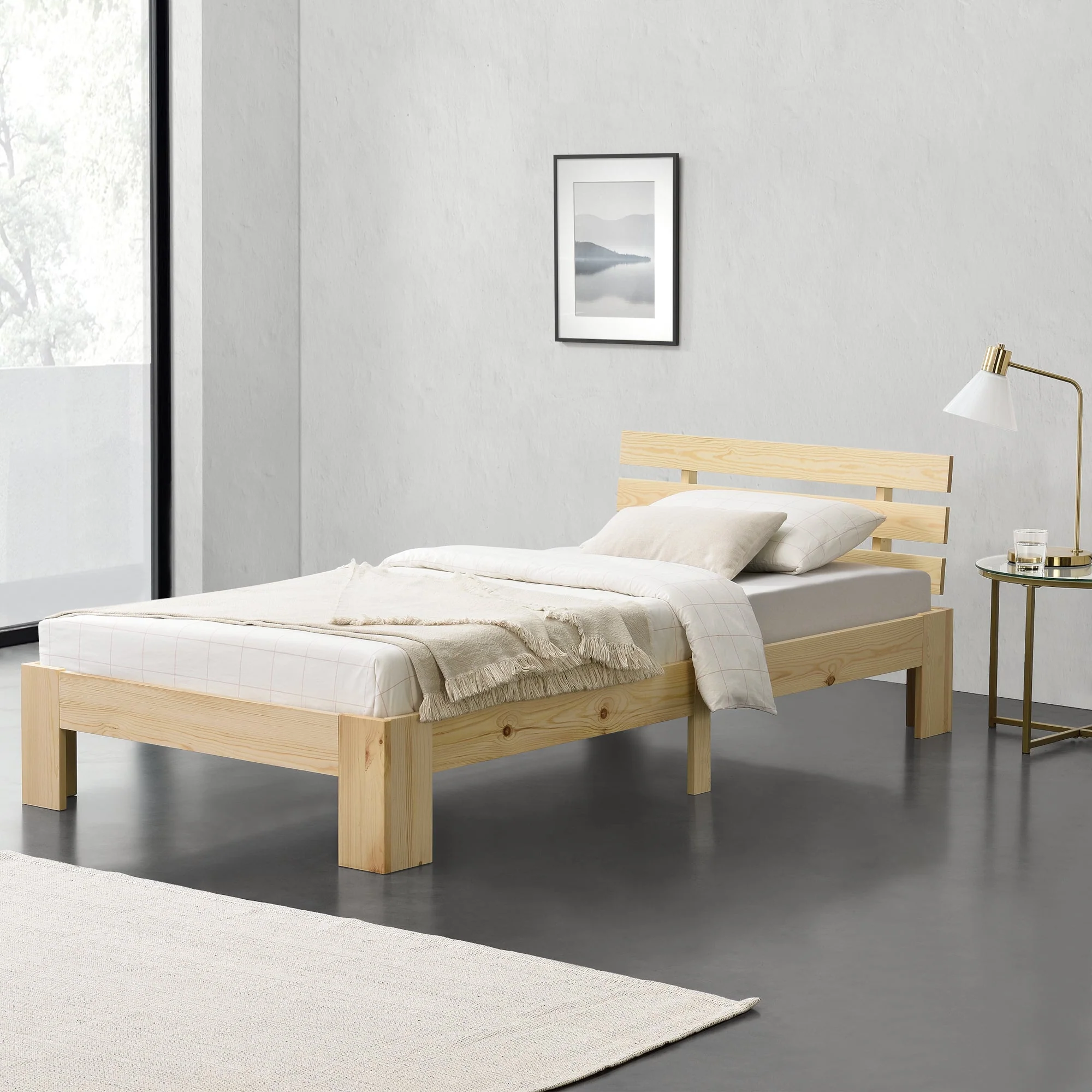 Houten bed Nivala grenen met bedbodem - 18 varianten - Image 37