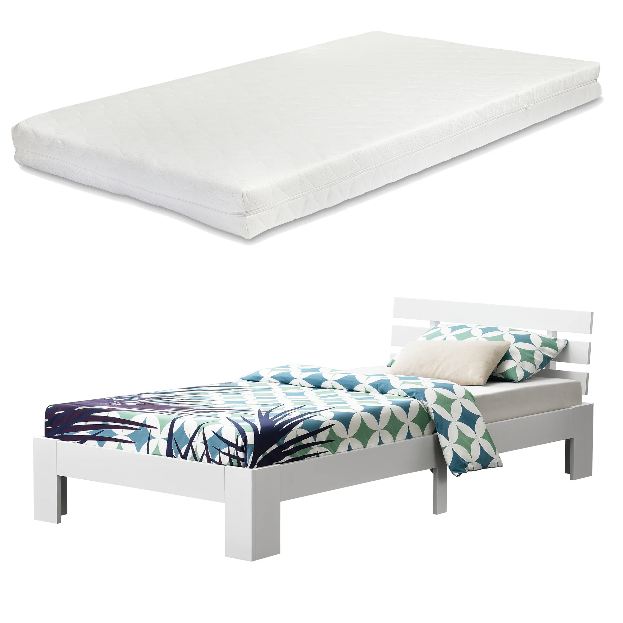 Houten bed Nivala grenen met bedbodem en matras - 18 varianten - Image 12