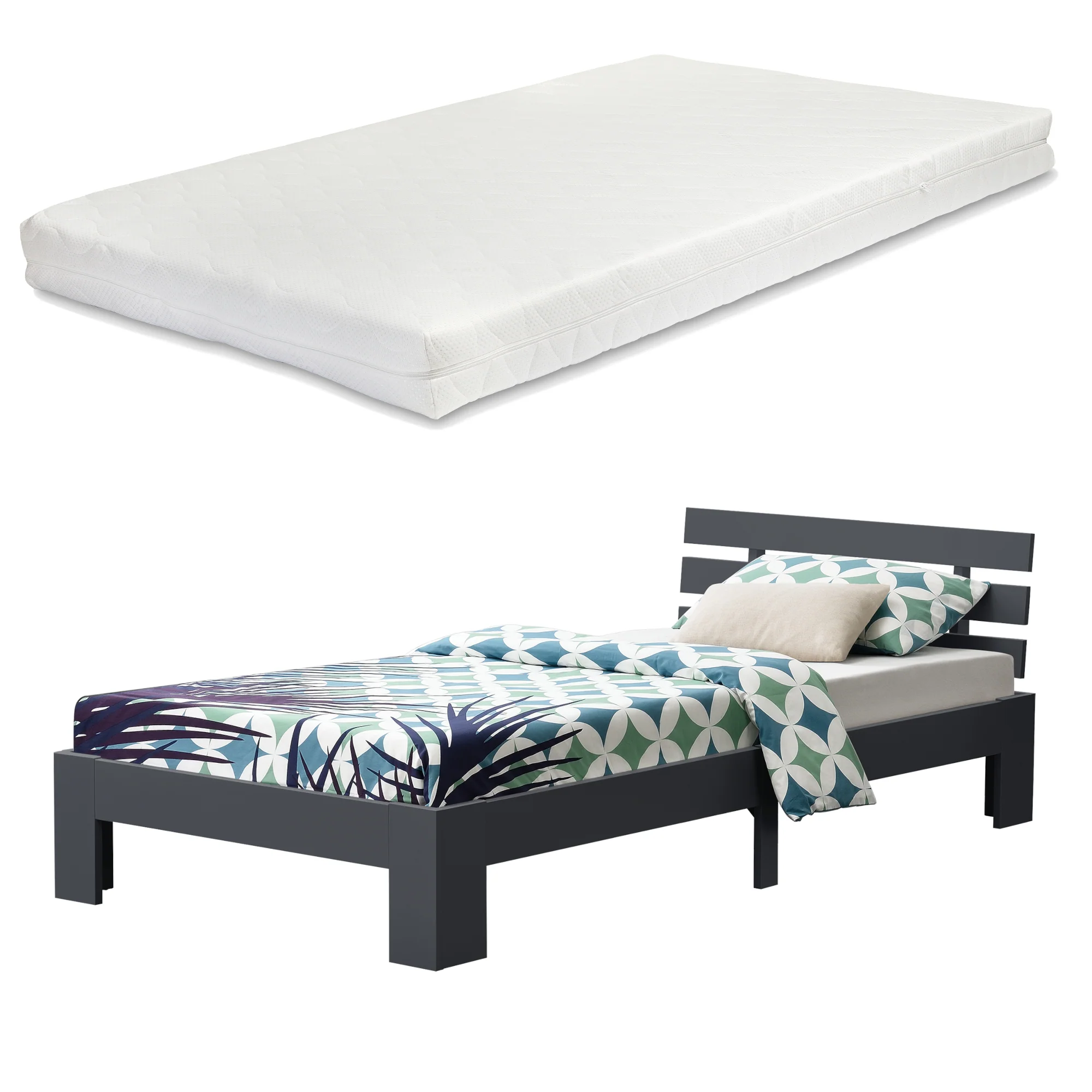 Houten bed Nivala grenen met bedbodem en matras - 18 varianten - Image 7
