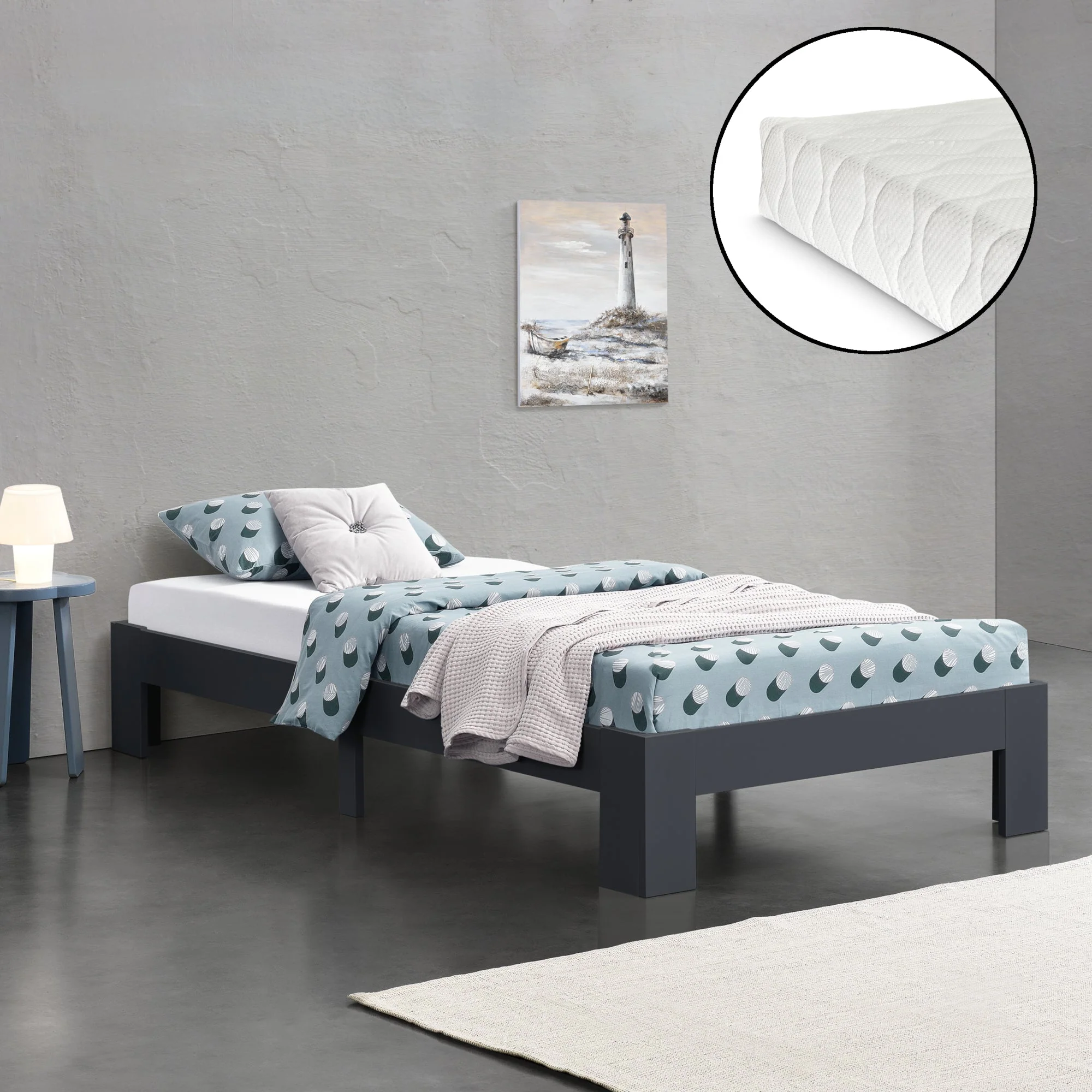 Houten bed Raisio grenen met bedbodem en matras - 18 varianten - Image 23