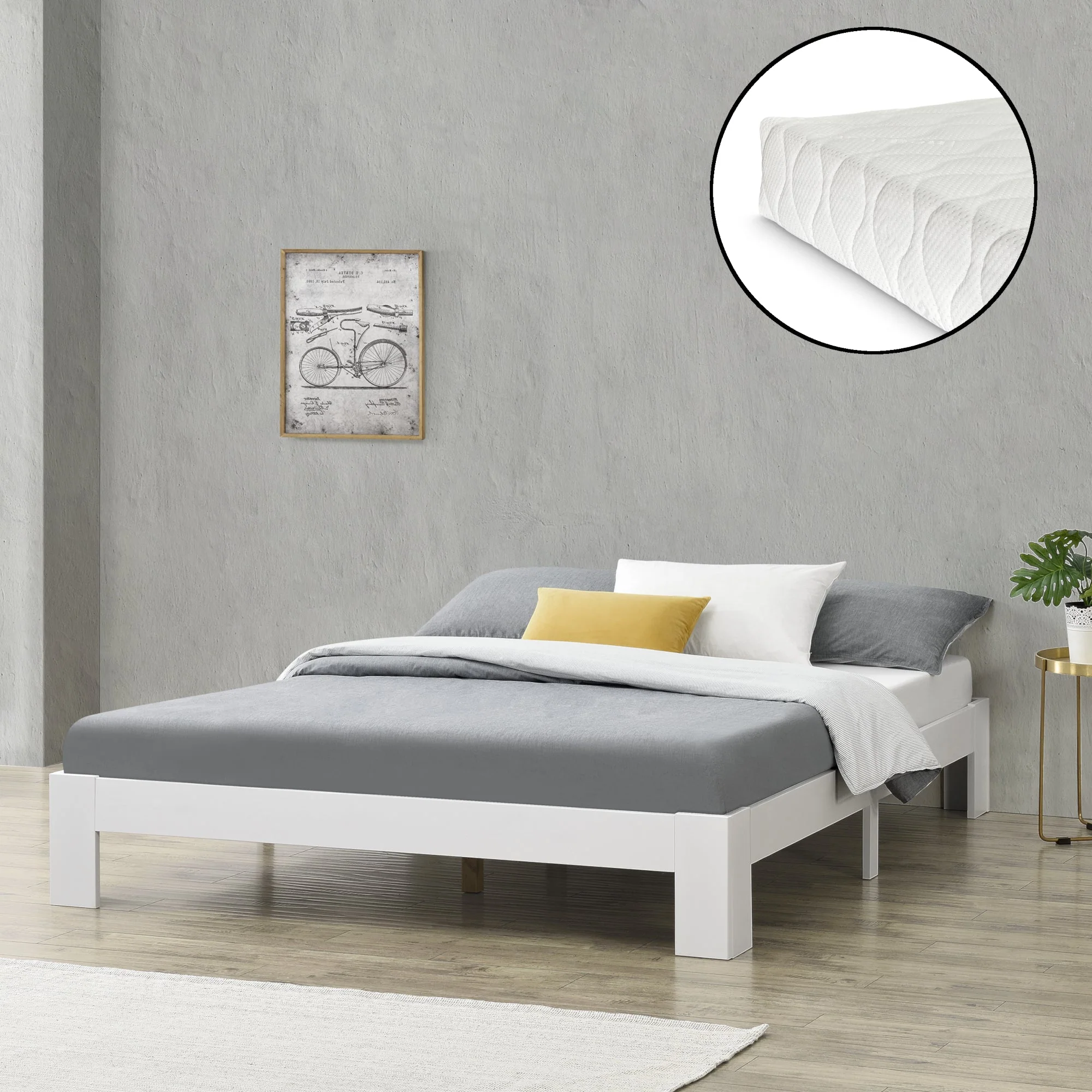 Houten bed Raisio grenen met bedbodem en matras - 18 varianten - Image 26