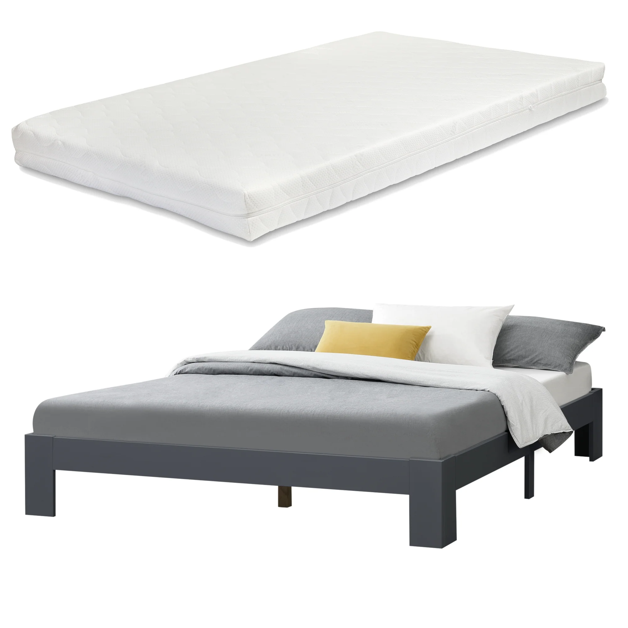 Houten bed Raisio grenen met bedbodem en matras - 18 varianten - Image 3