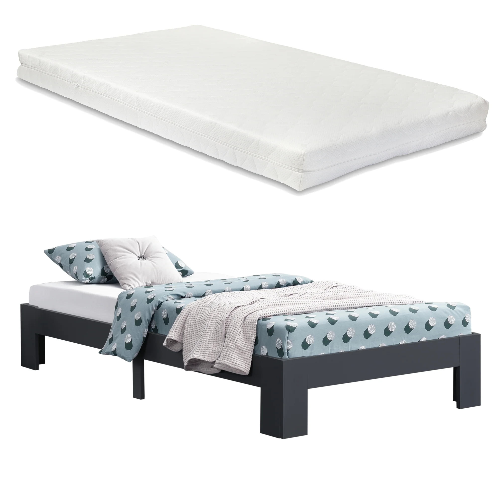 Houten bed Raisio grenen met bedbodem en matras - 18 varianten - Image 6