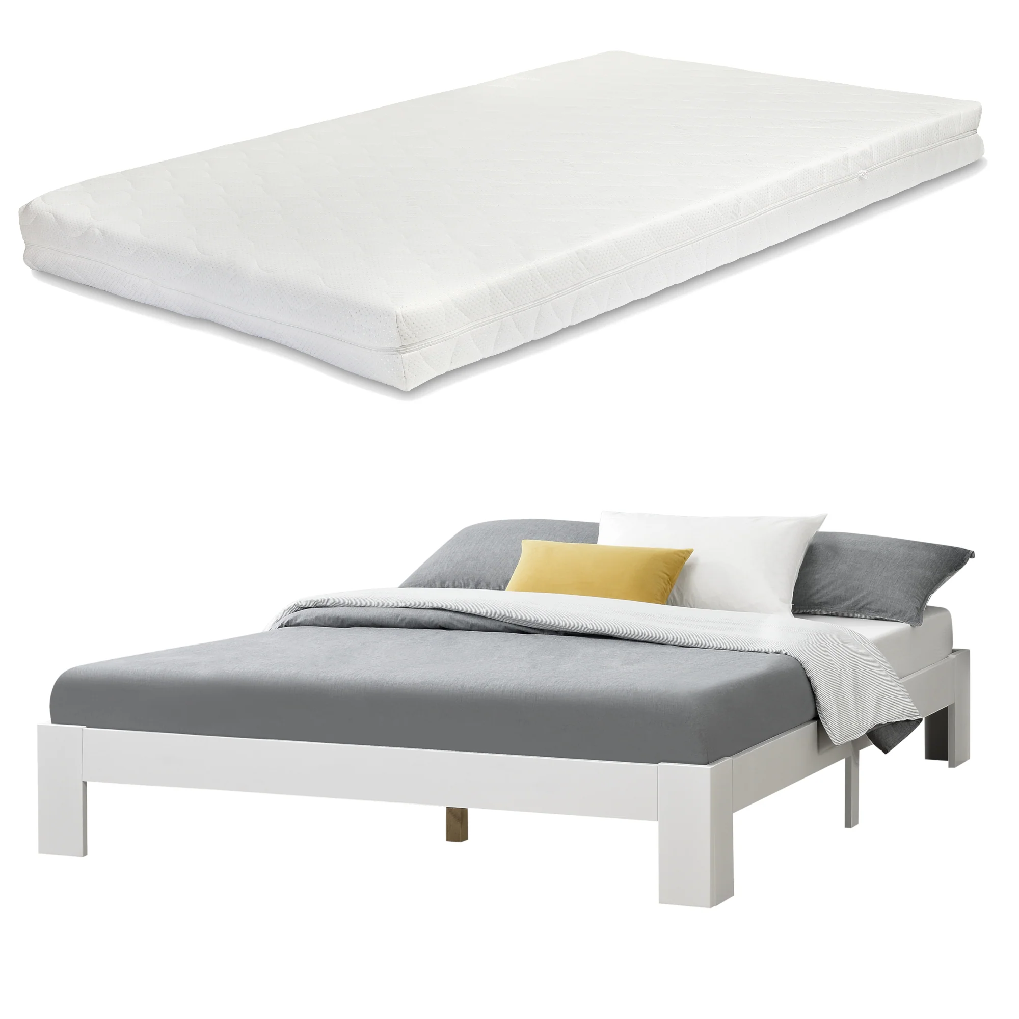 Houten bed Raisio grenen met bedbodem en matras - 18 varianten - Image 8