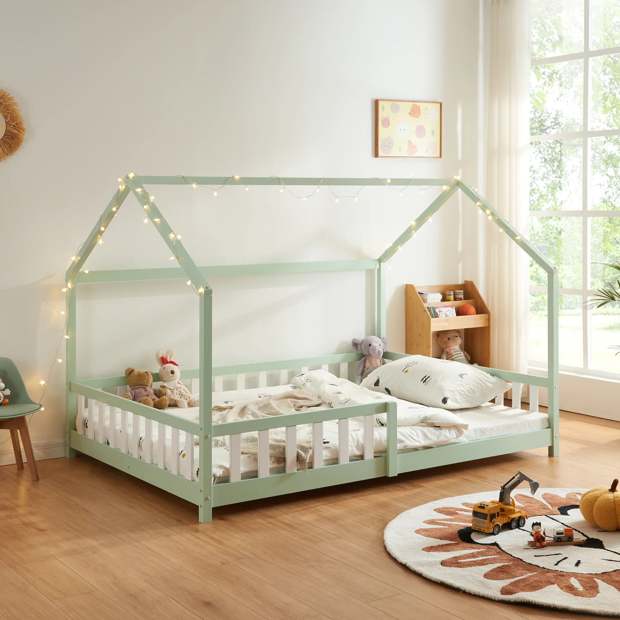 Kinderbed Hesel huisbed met uitvalbeveiliging [en.casa] - Image 12