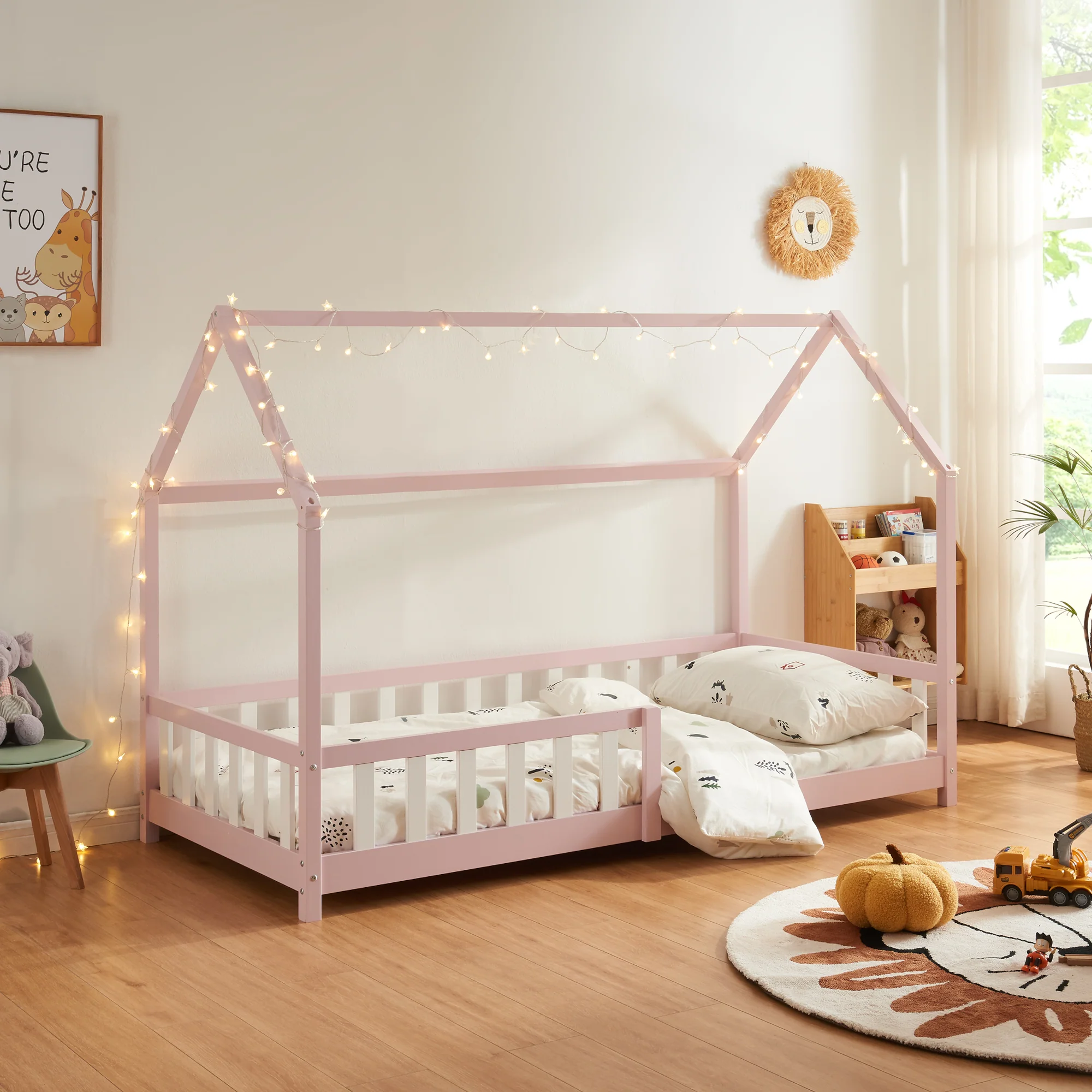 Kinderbed Hesel huisbed met uitvalbeveiliging [en.casa] - Image 14
