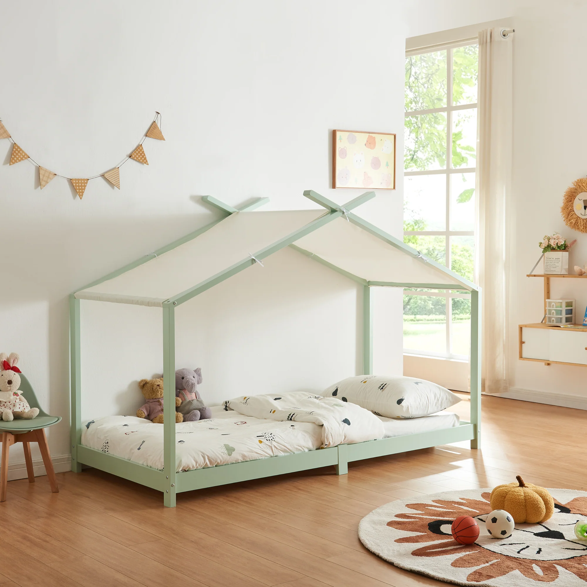 Kinderbed Brome huisbed 90x200 cm [en.casa] - Image 3