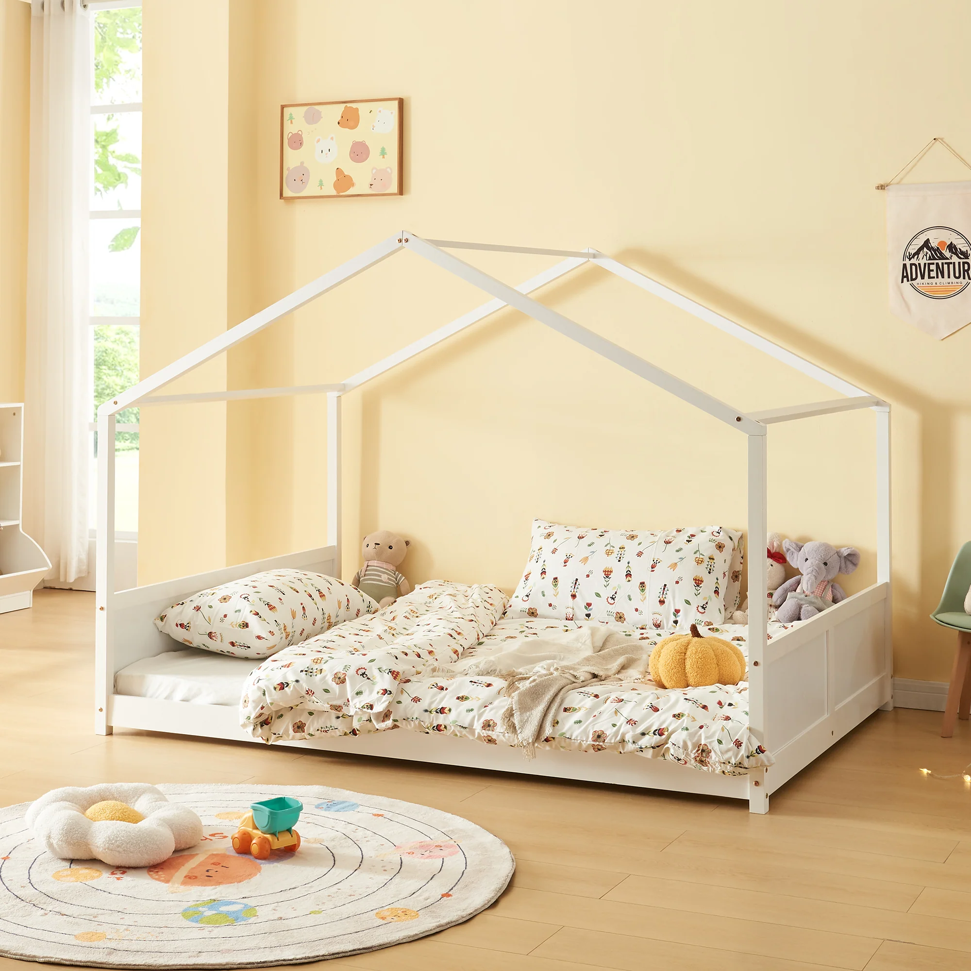 Kinderbed Simo huisbed wit [en.casa] - Image 3