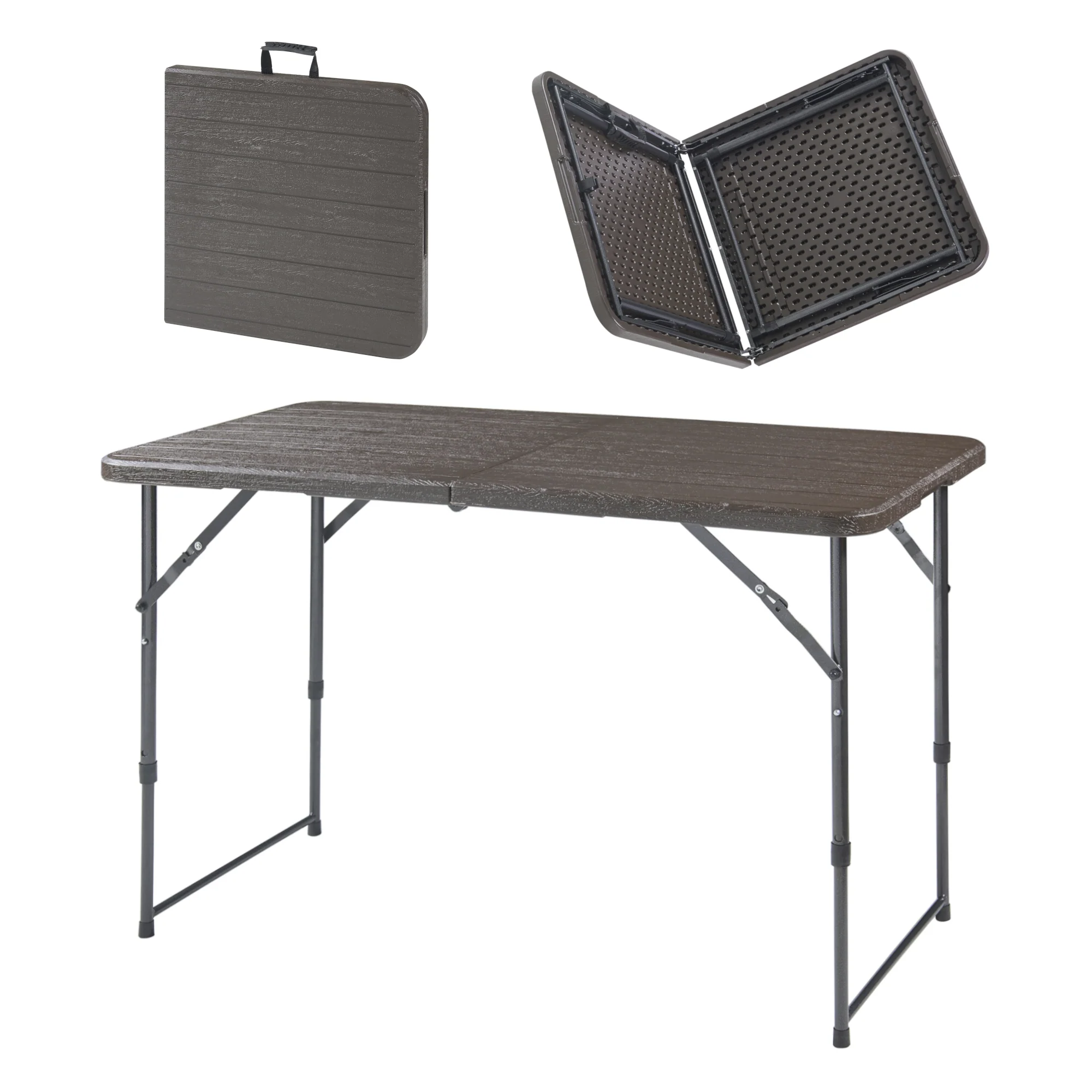 Tuintafel Adelfia klaptafel 120x60x54/74/90 cm [en.casa]