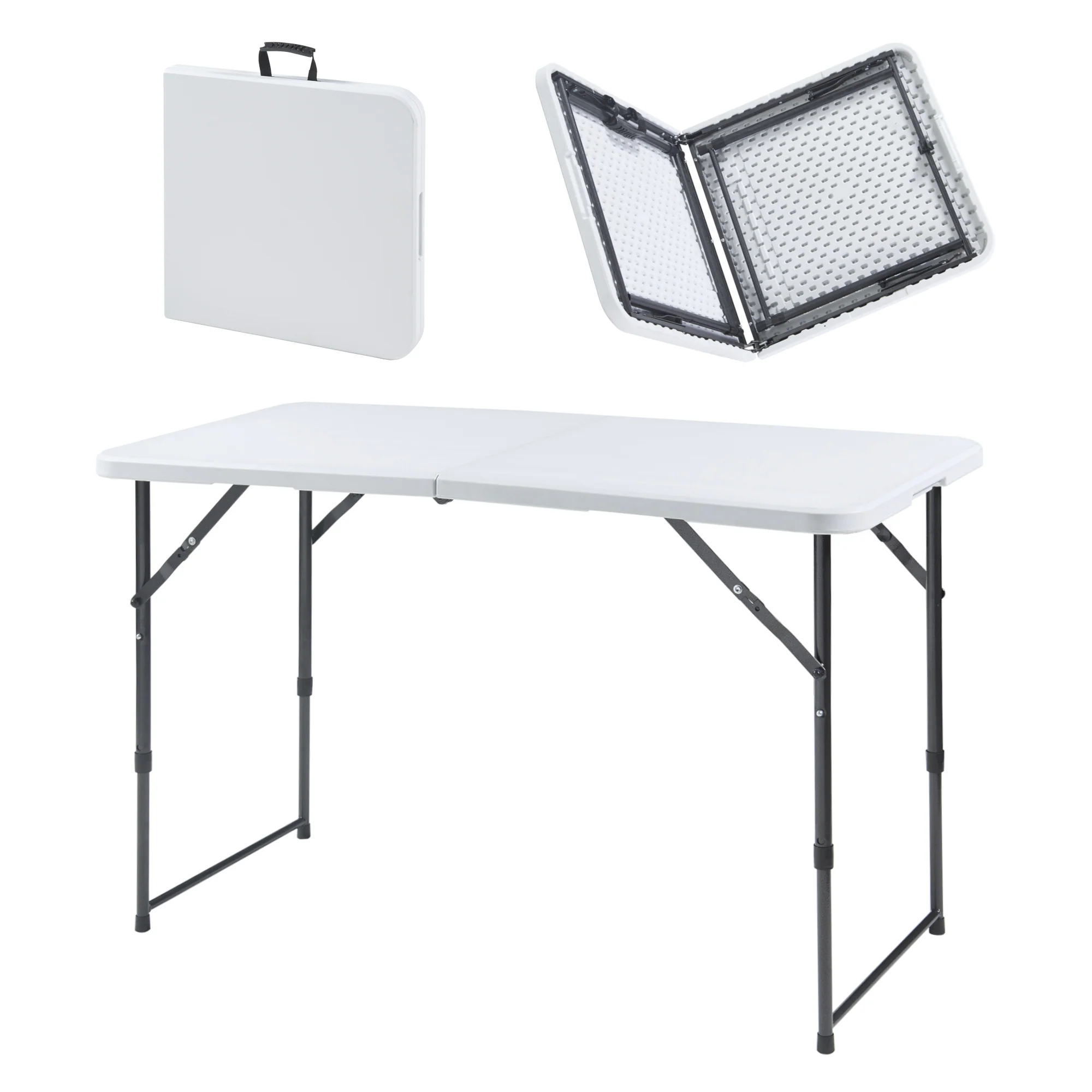 Tuintafel Adelfia klaptafel 120x60x54/74/90 cm [en.casa] - Image 2