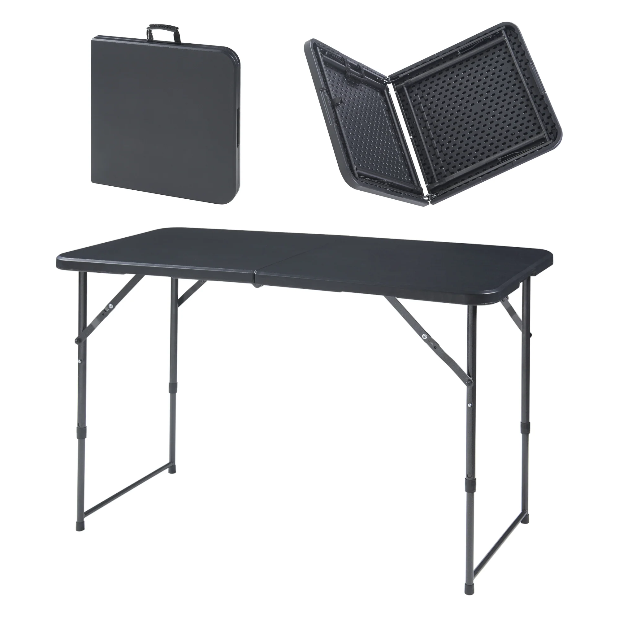 Tuintafel Adelfia klaptafel 120x60x54/74/90 cm [en.casa] - Image 3