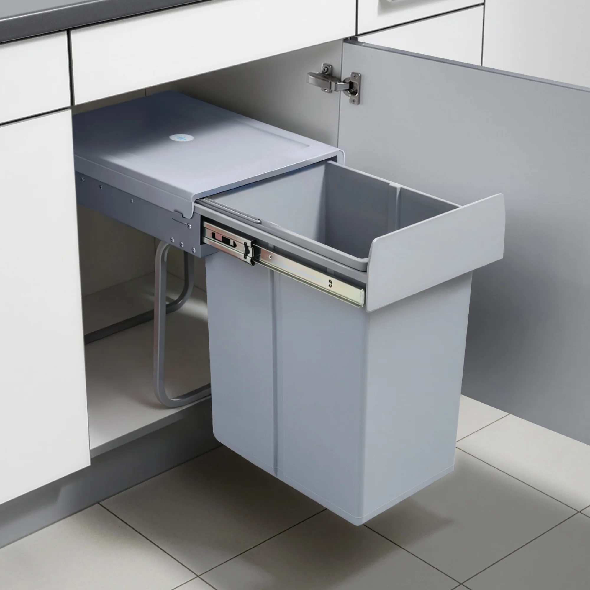 Inbouw prullenbak Froland grijs [en.casa] - Image 2