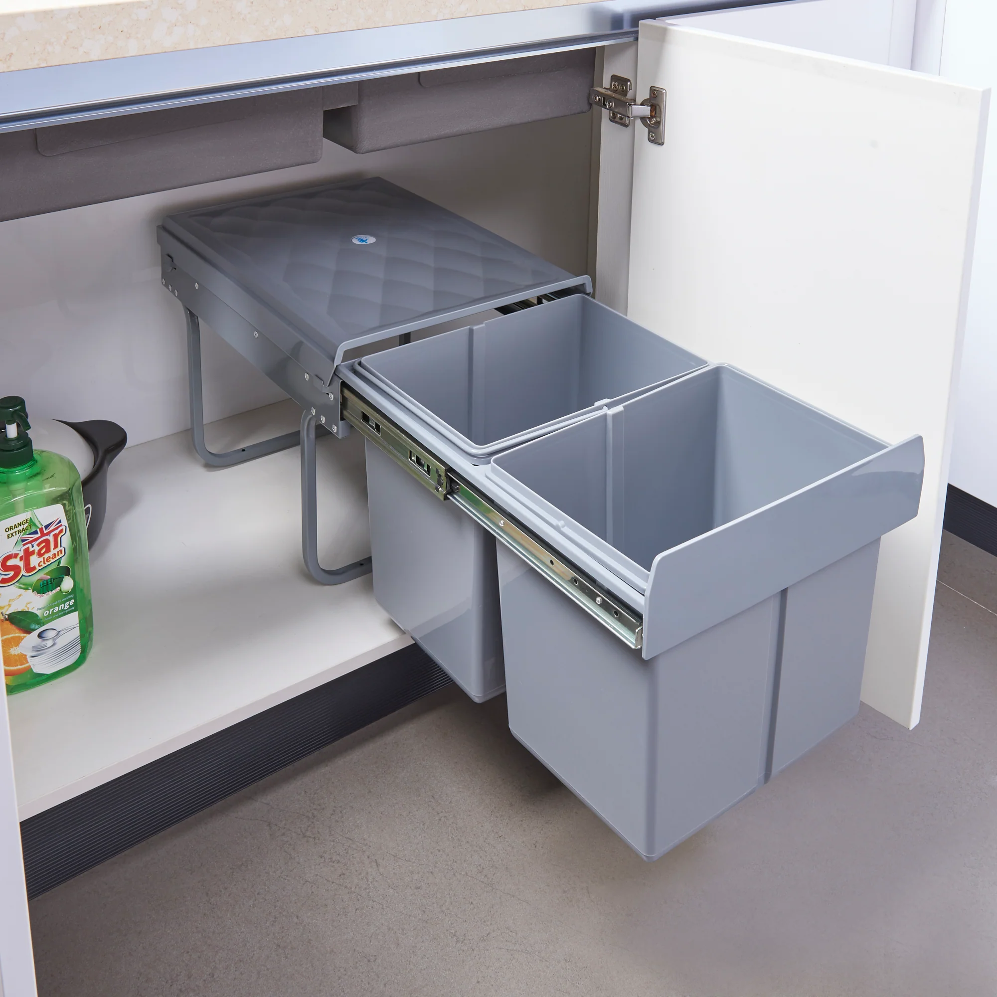 Inbouw prullenbak Froland grijs [en.casa] - Image 5