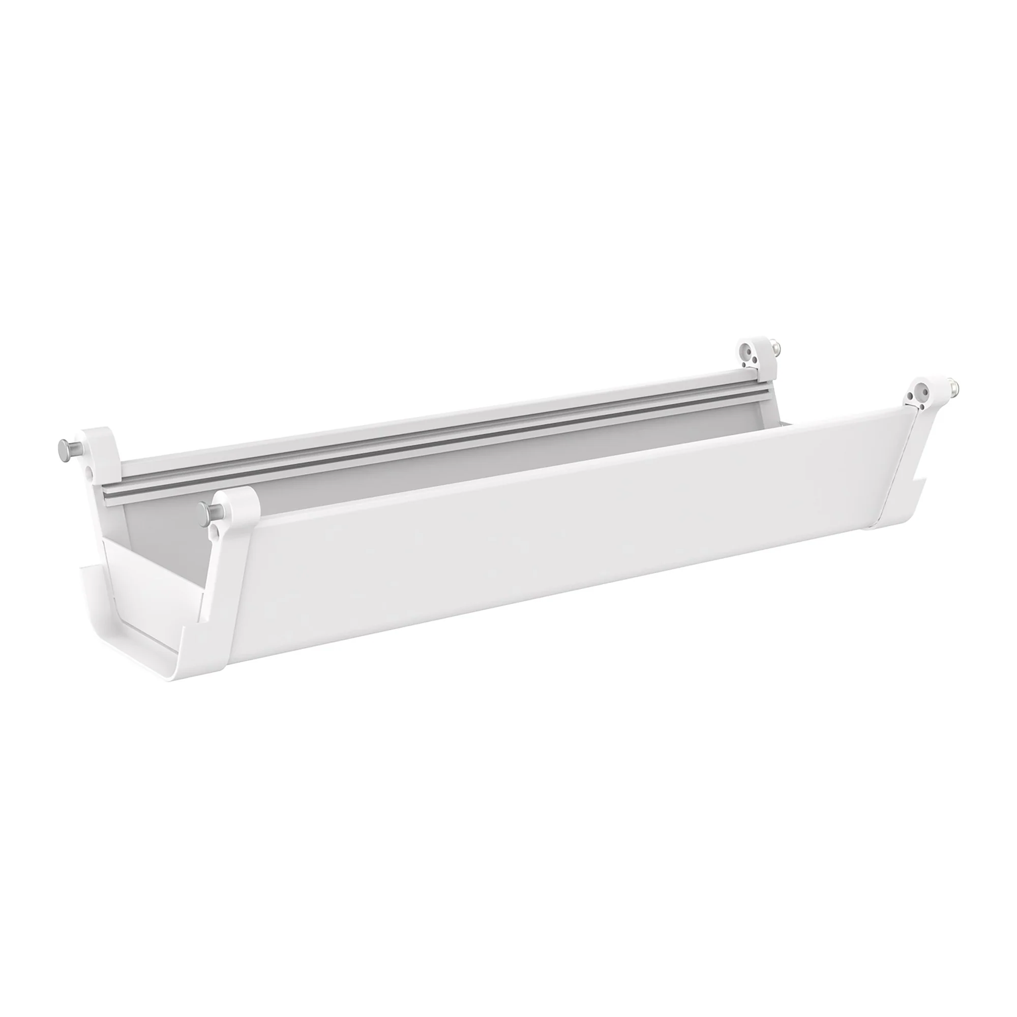 pro.tec Kabelgoot Skegness voor het onder bureau 55x18x12 cm wit
