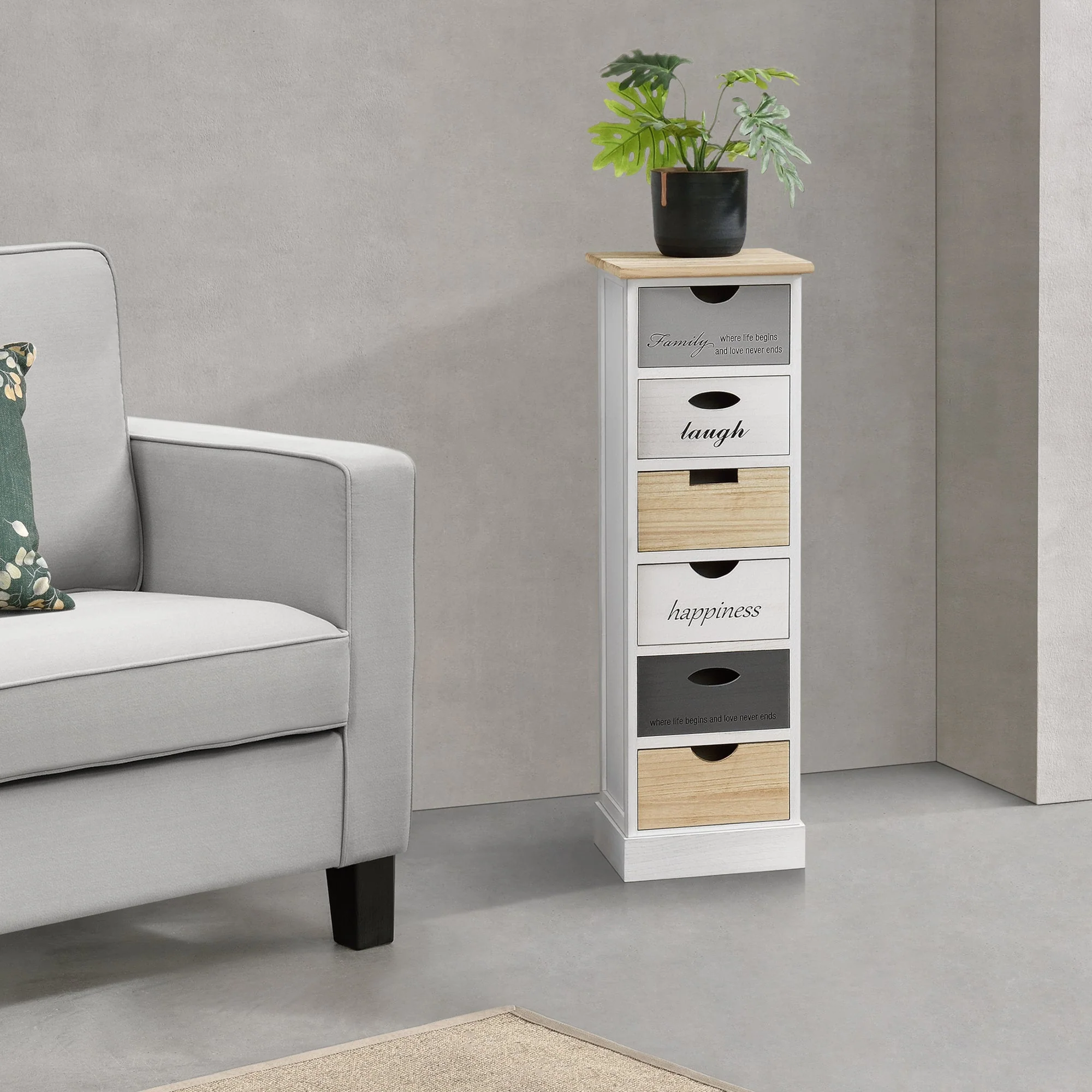 Ladekast Salo met 6 lades 91x29x27 cm - 3 varianten - Image 7