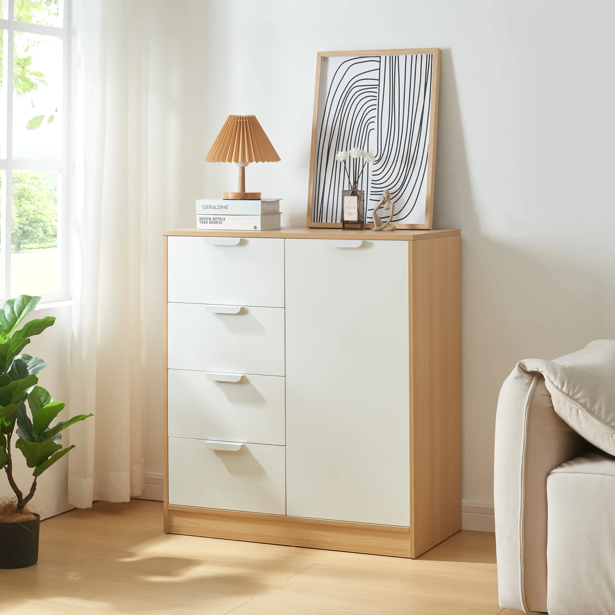 Commode Varkaus ladekast mdf [en.casa] - Image 2