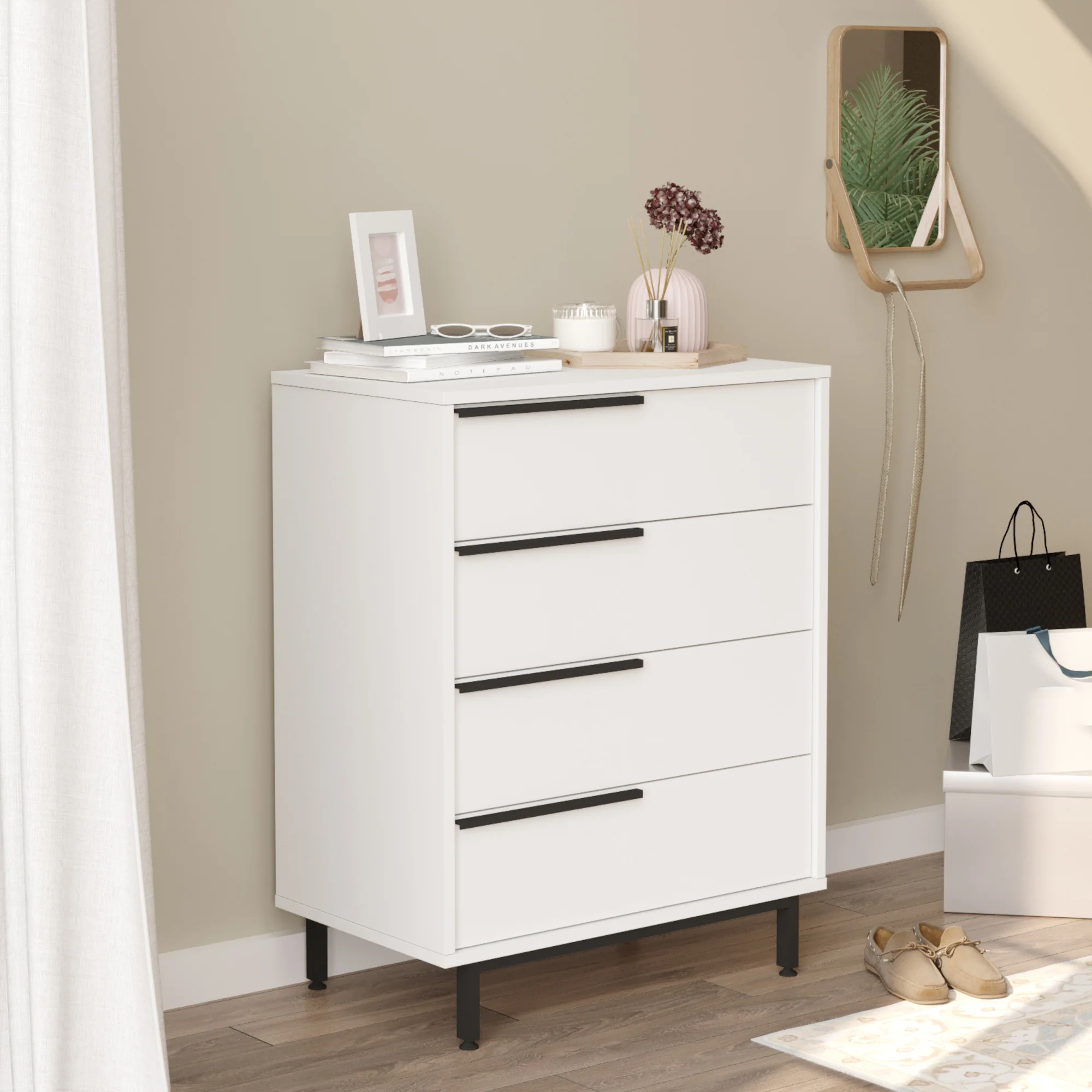 Commode Vesanto ladekast 95x75x44,5 cm [en.casa] - Image 3