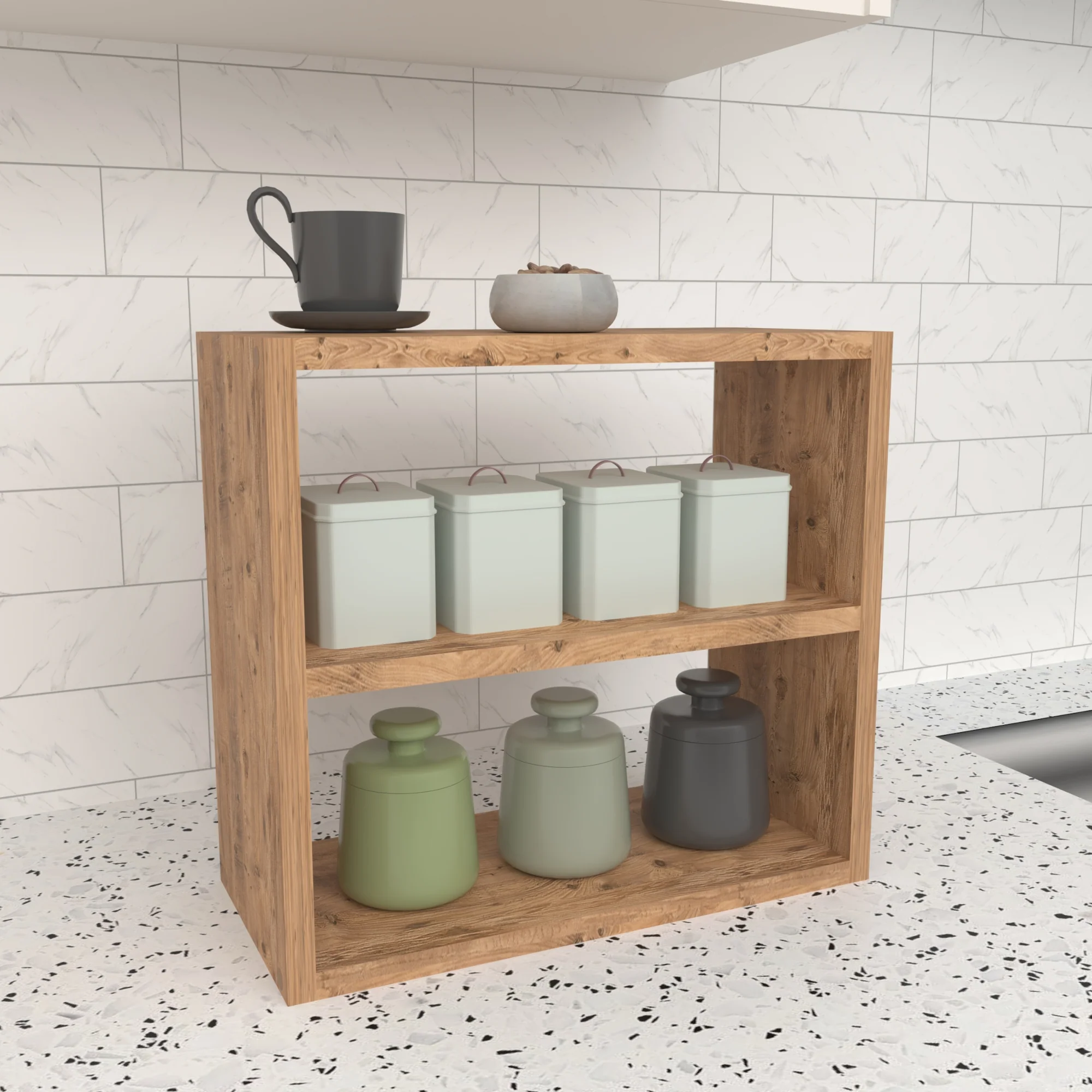 [en.casa] Keukenkast organizer 40x43,5x20 cm - 3 varianten - Image 3
