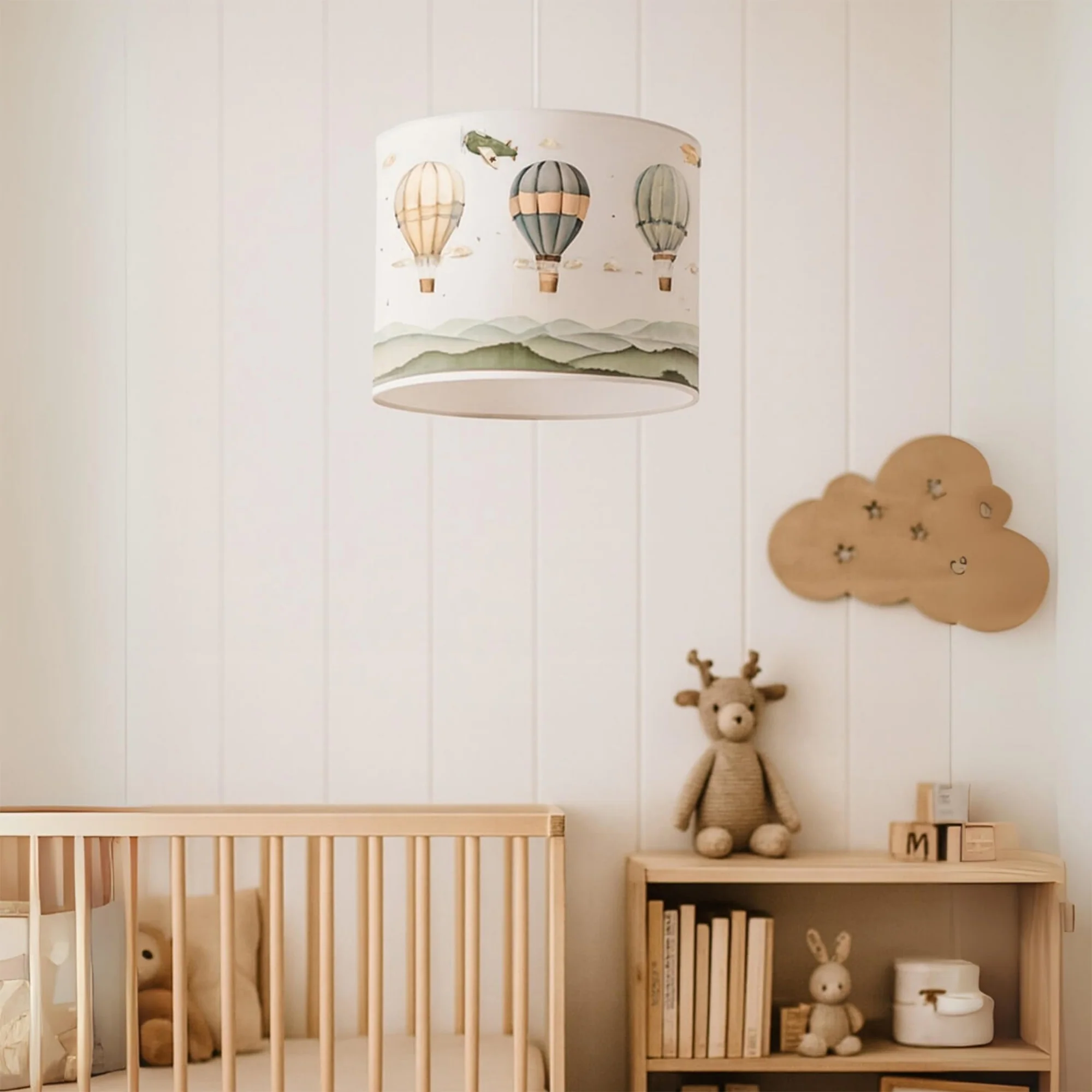 Kinder hanglamp Rugby E27 fitting pvc textiel hoogte 70 cm lux.pro - Image 3