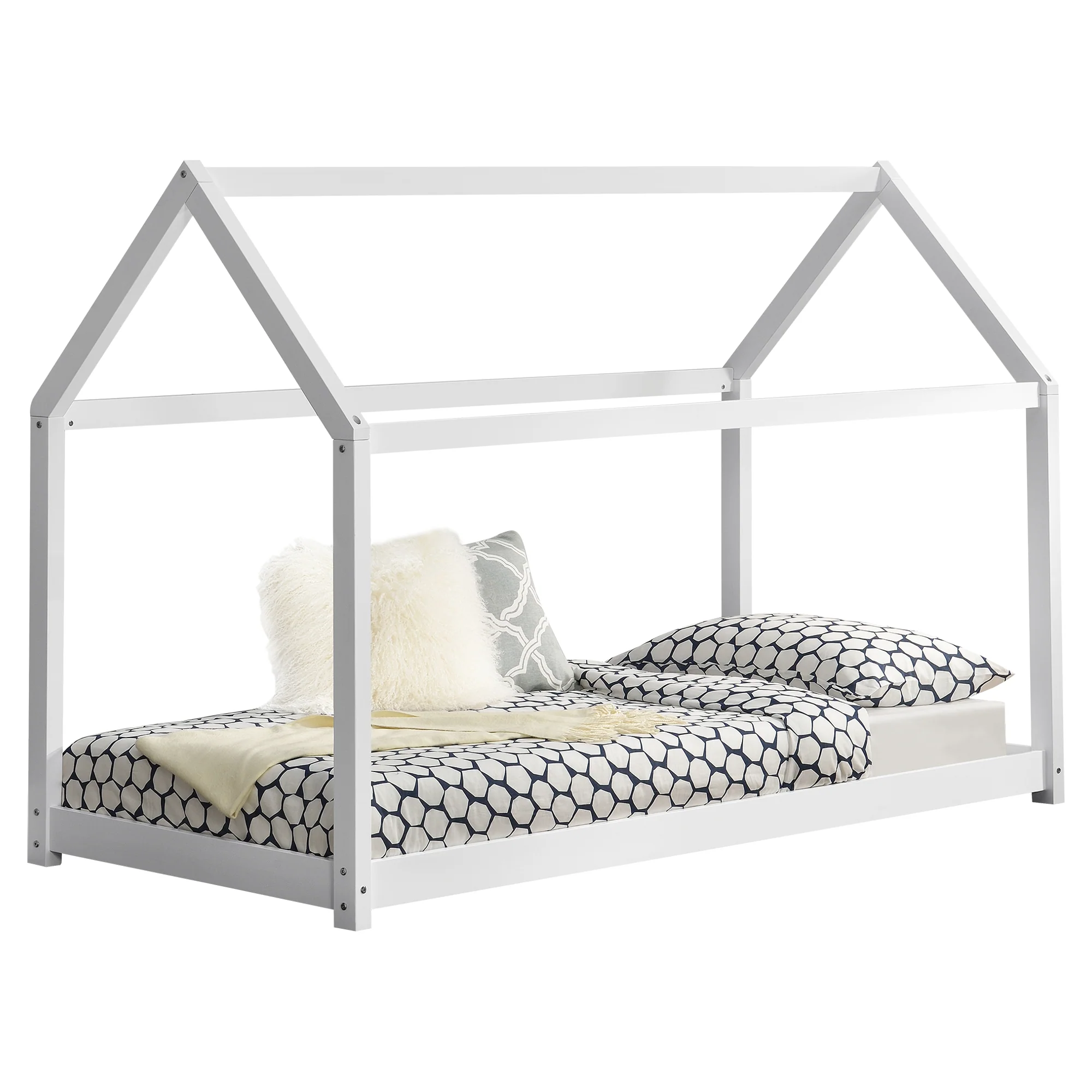 Kinderbed Netstal houten bed huisbed - verschillende kleuren en maten - Image 3