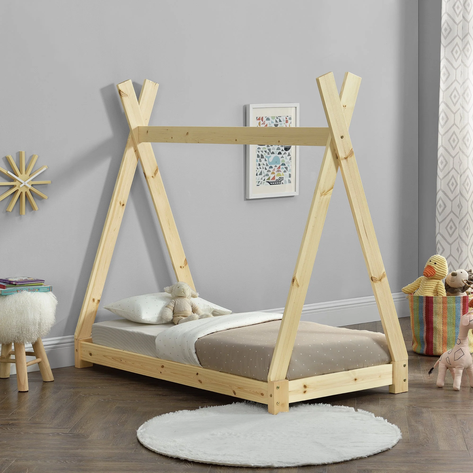 Kinderbed Onejda Tipi grenen met bedbodem - 6 varianten - Image 10