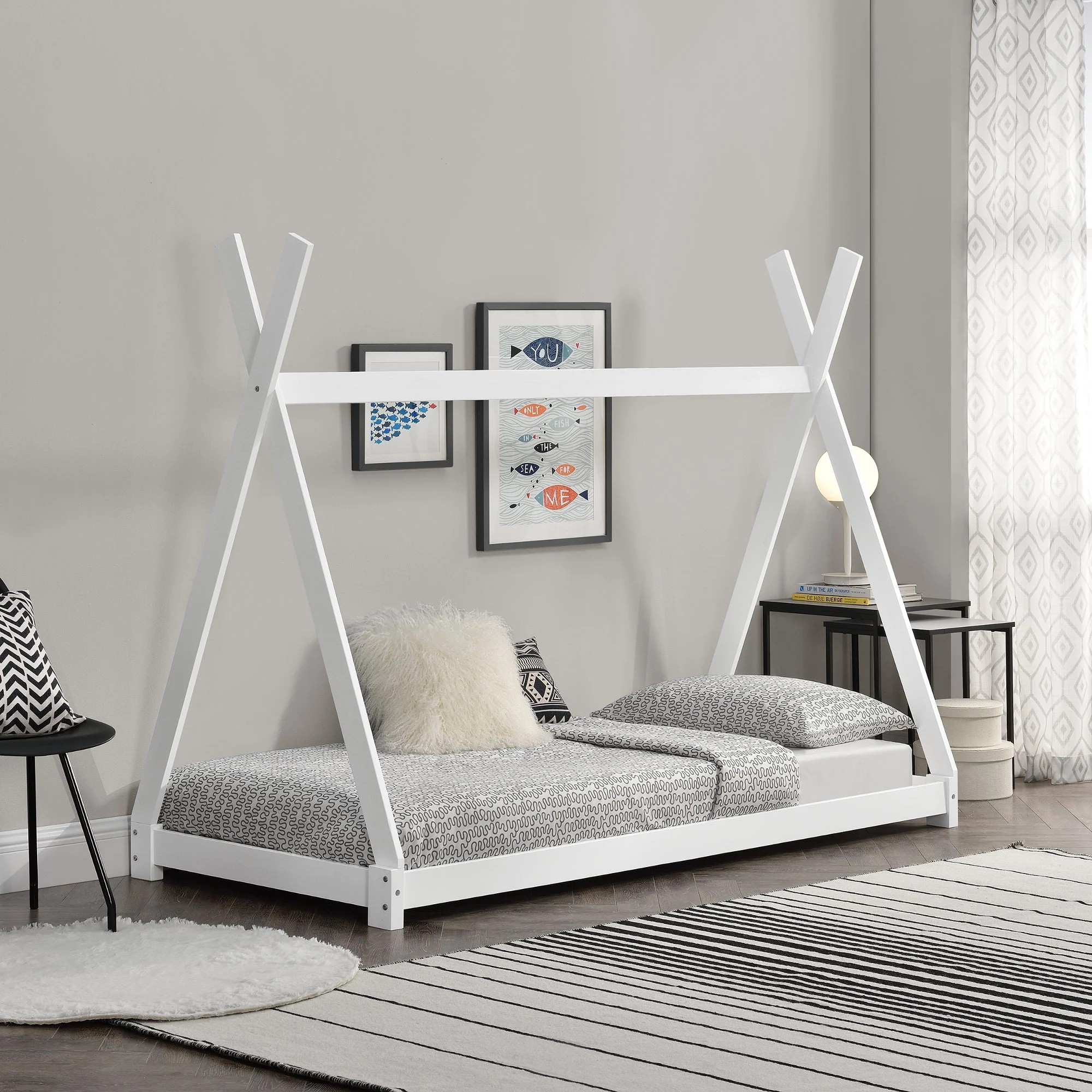 Kinderbed Onejda Tipi grenen met bedbodem - 6 varianten - Image 11