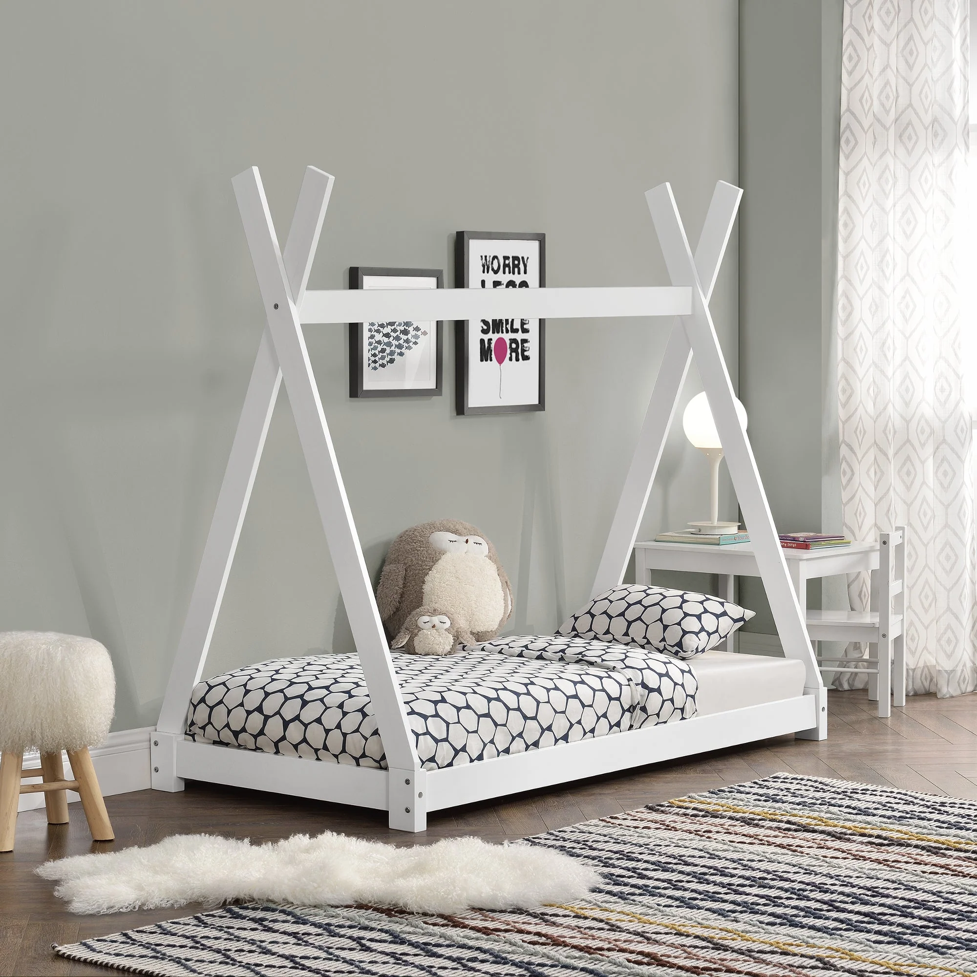 Kinderbed Onejda Tipi grenen met bedbodem - 6 varianten - Image 12