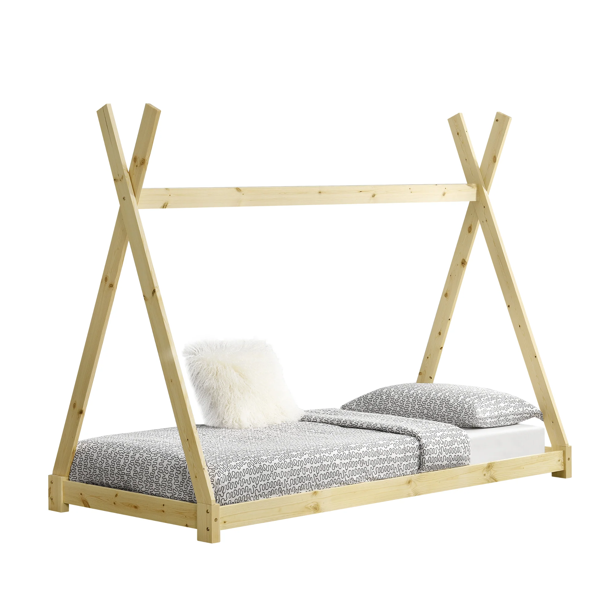 Kinderbed Onejda Tipi grenen met bedbodem - 6 varianten - Image 2