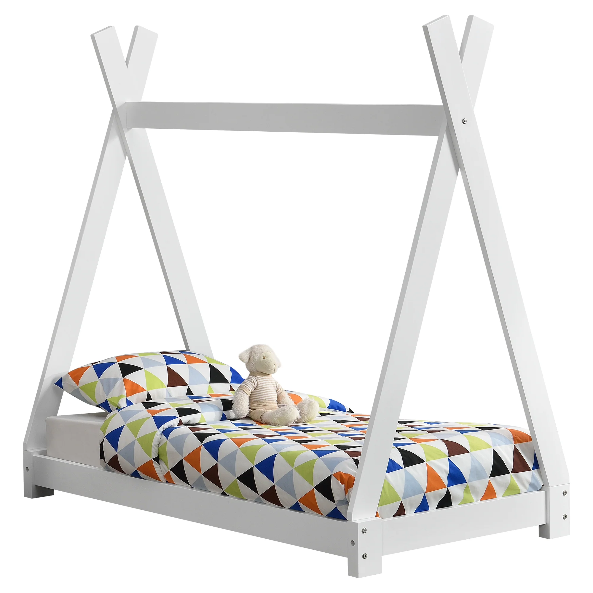 Kinderbed Onejda Tipi grenen met bedbodem - 6 varianten - Image 7