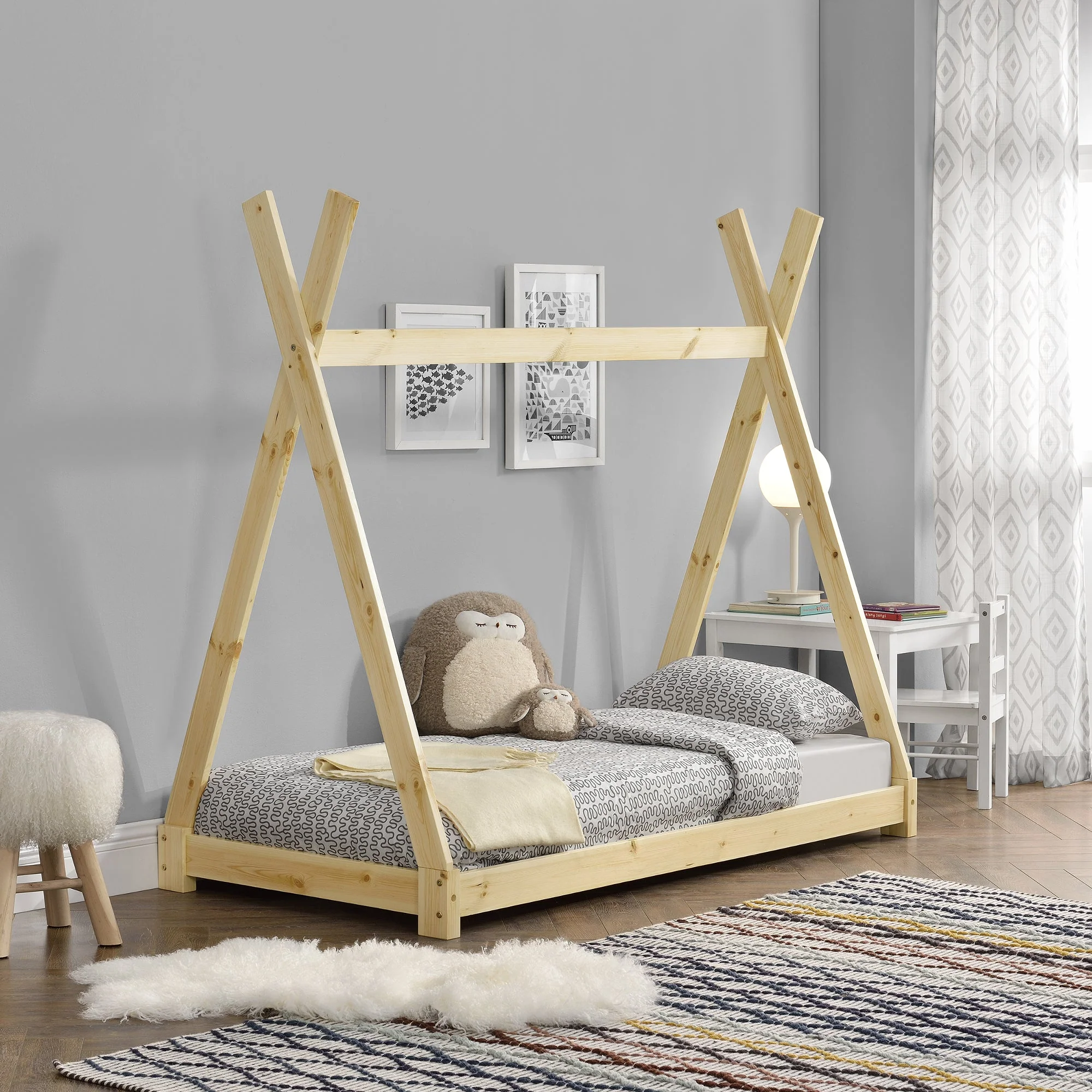 Kinderbed Onejda Tipi grenen met bedbodem - 6 varianten - Image 9