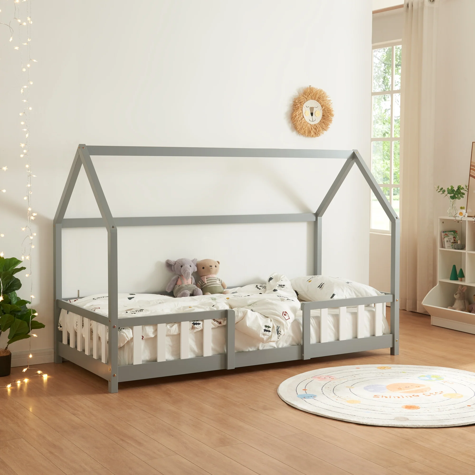 Kinderbed Sisimiut met uitvalbeveiliging en bedbodem [en.casa] - Image 4