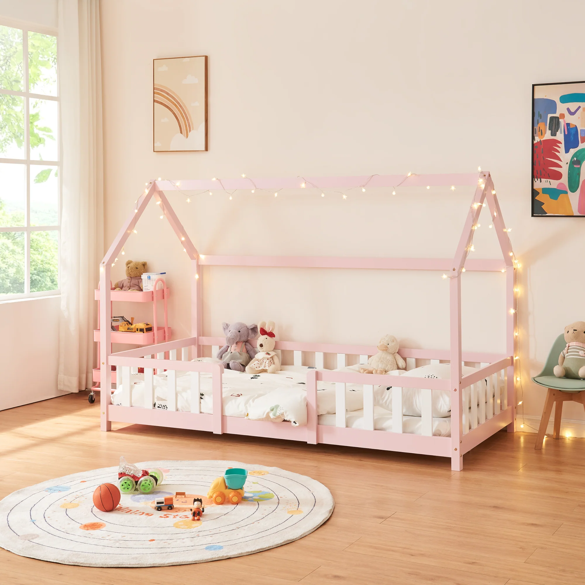 Kinderbed Sisimiut met uitvalbeveiliging en bedbodem [en.casa] - Image 7