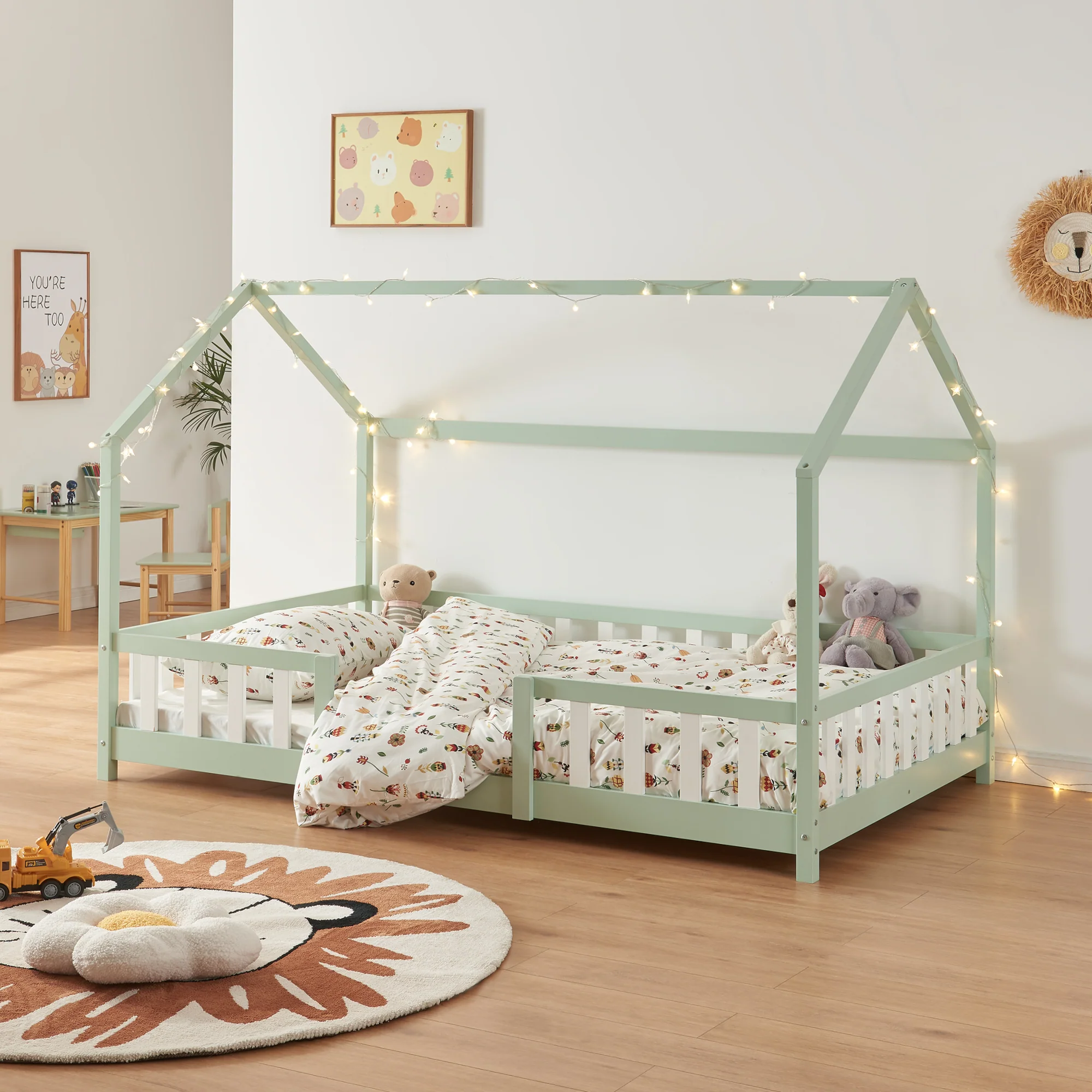 Kinderbed Sisimiut met uitvalbeveiliging en bedbodem [en.casa] - Image 8