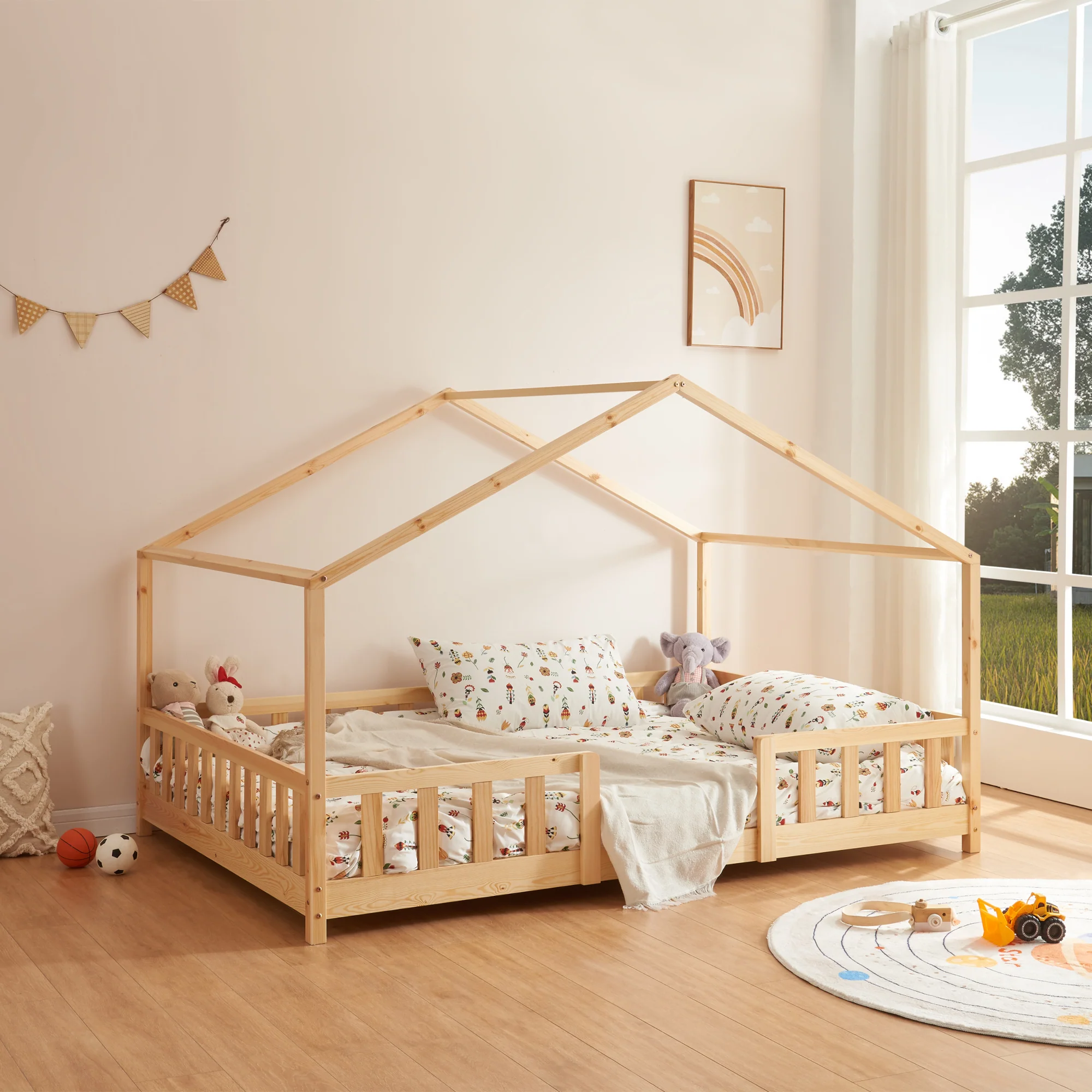 Kinderbed Treviolo met uitvalbeveiliging en bedbodem [en.casa] - Image 12