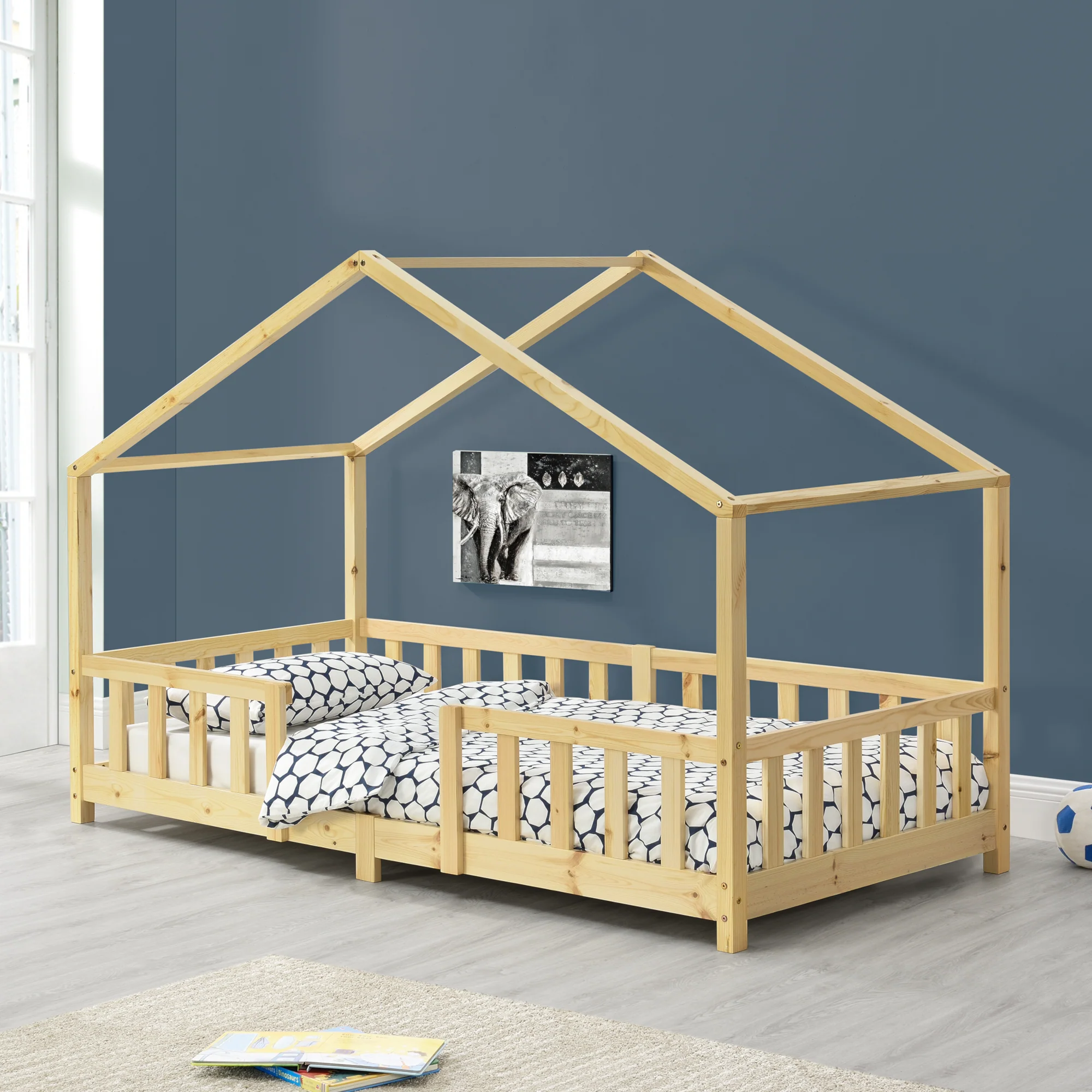 Kinderbed Treviolo met uitvalbeveiliging en bedbodem [en.casa] - Image 13