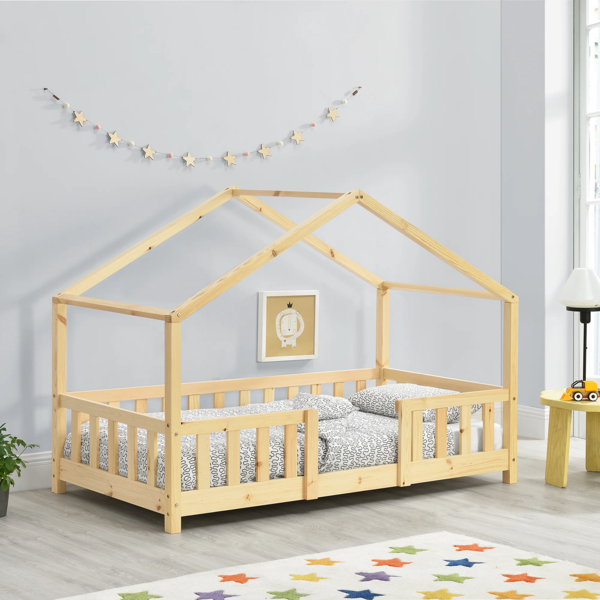 Kinderbed Treviolo met uitvalbeveiliging en bedbodem [en.casa] - Image 14