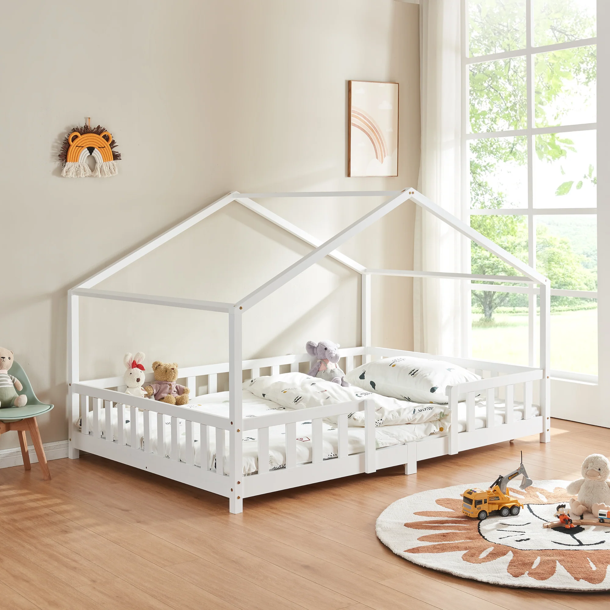 Kinderbed Treviolo met uitvalbeveiliging en bedbodem [en.casa] - Image 17