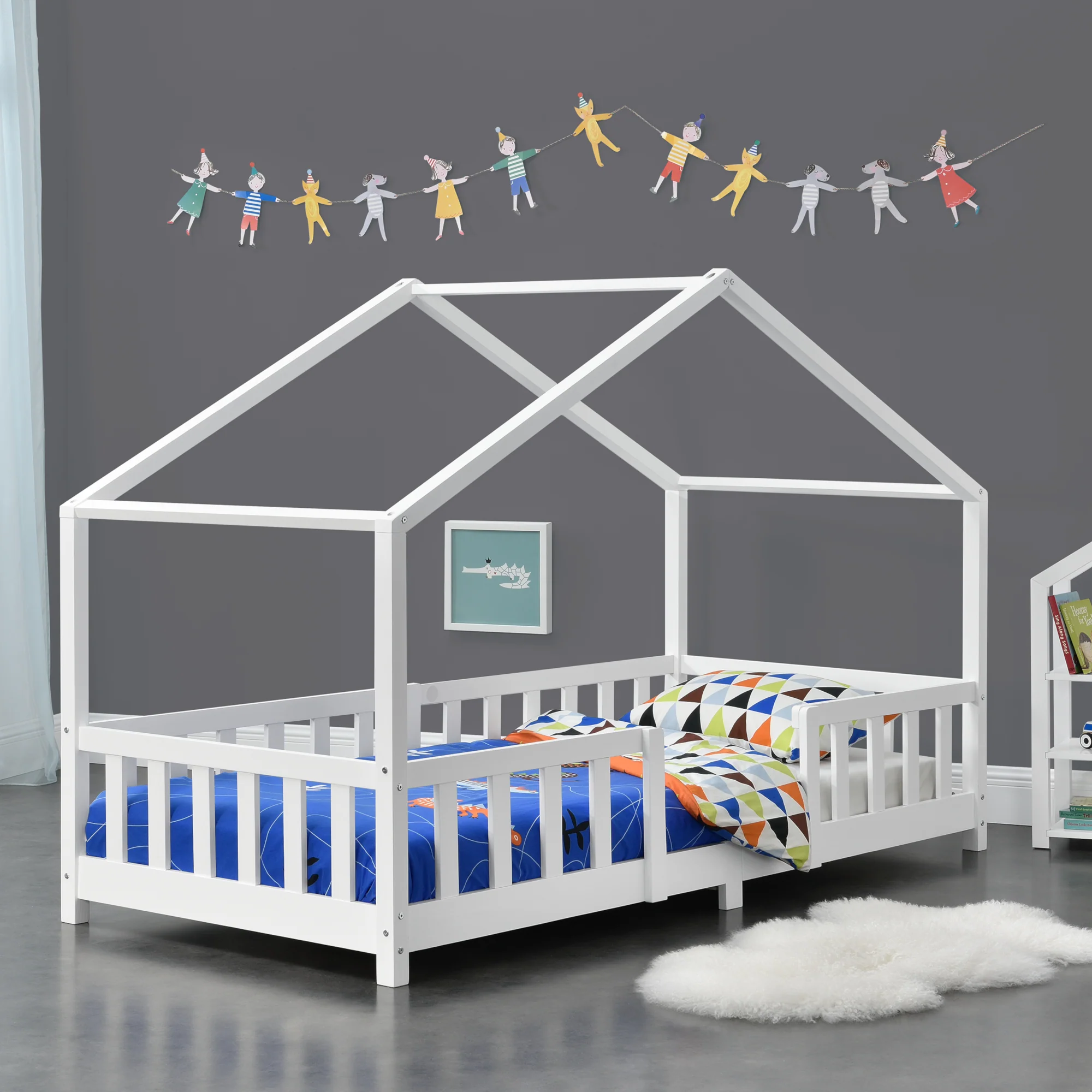 Kinderbed Treviolo met uitvalbeveiliging en bedbodem [en.casa] - Image 18